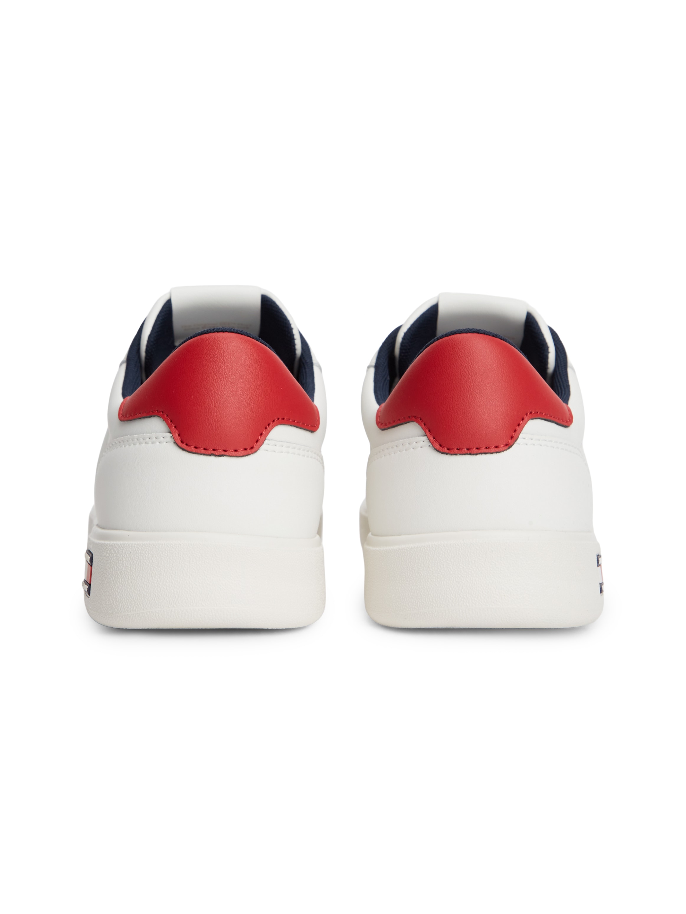 Tommy Jeans Sneaker »LIGHTWEIGHT FLAG LEATHER COURT«  Freizeitschuh, Halbschuh, Schnürer mit Logoflagge im Plateau