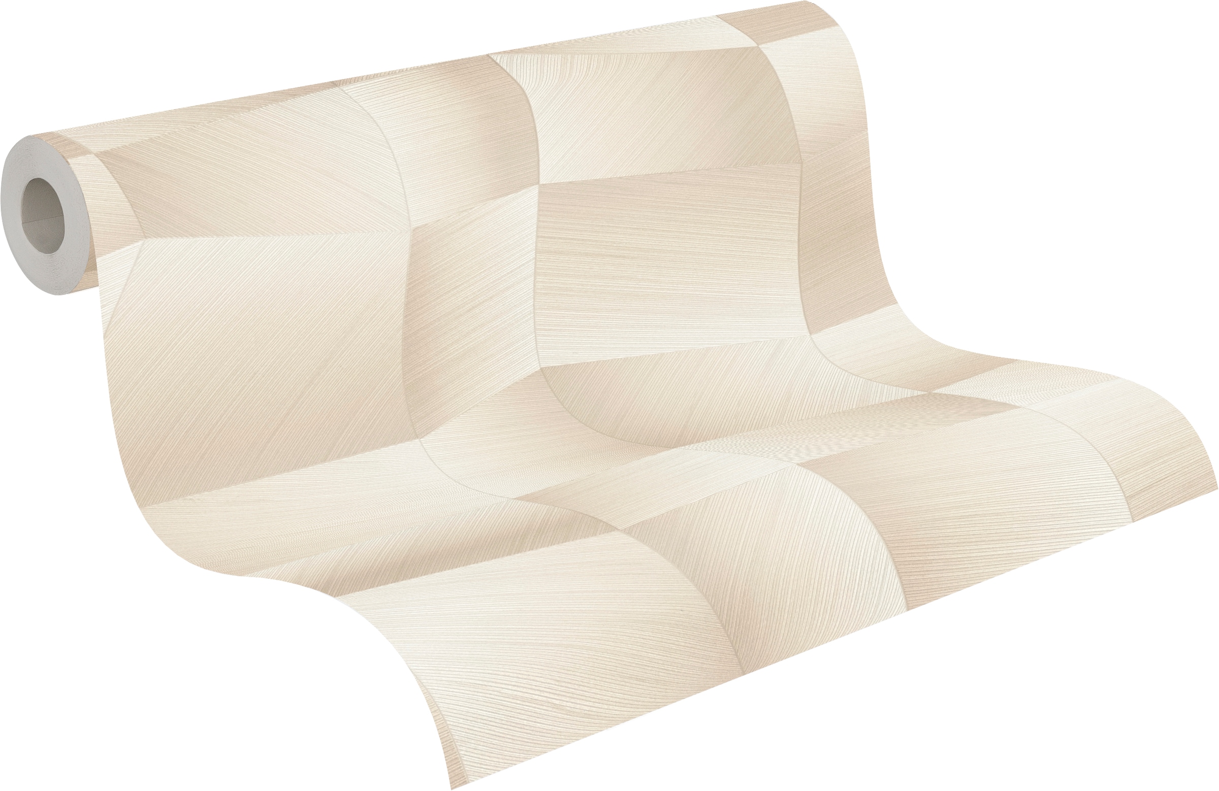 living walls Vliestapete »Vibes & Styles Damian – Refined Dimensions Vliestapete« 3D-Optik leicht strukturiert Geometrisches 3D-Design mit markanter Struktur und edlem Glanzeffekt