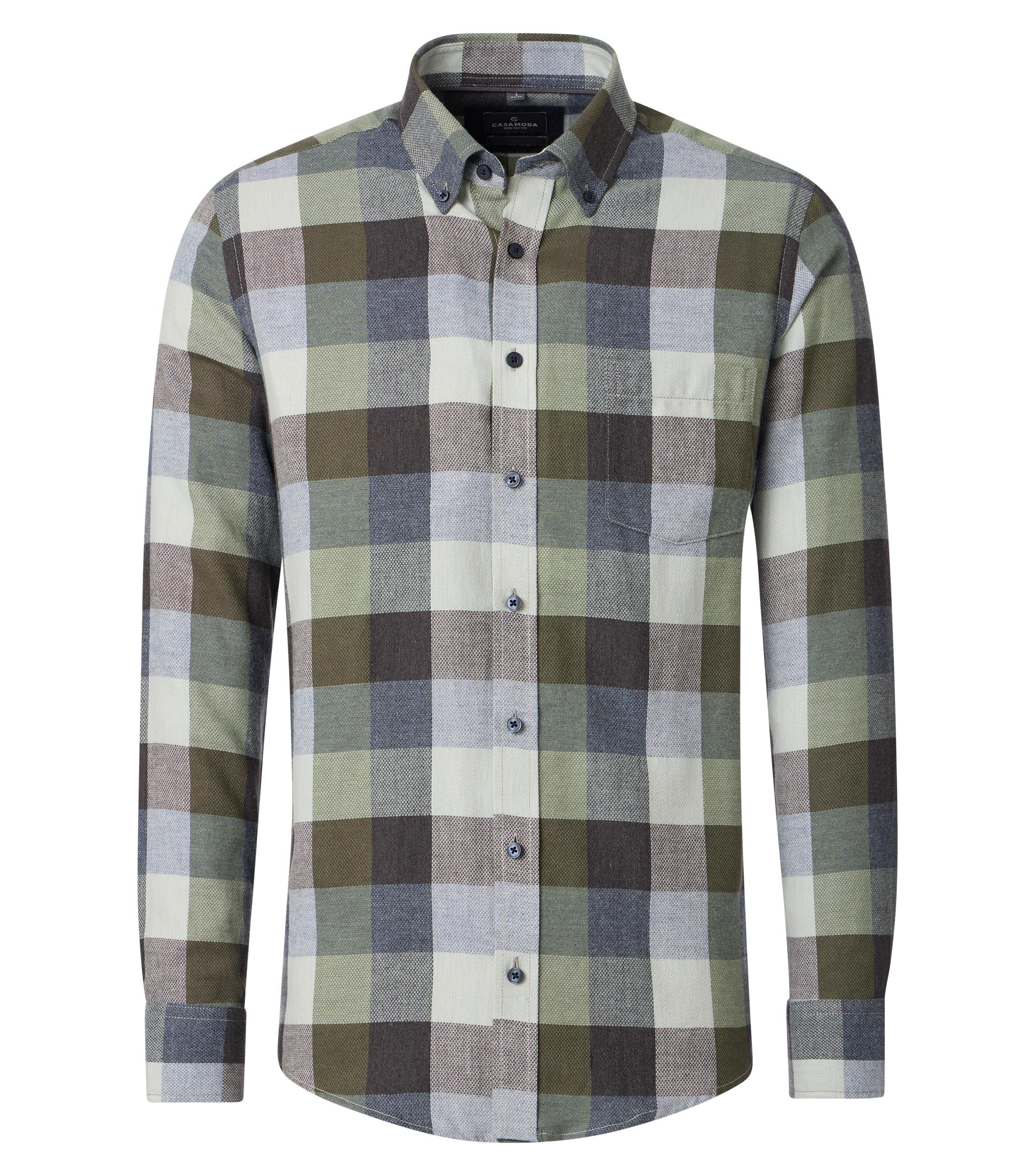 CASAMODA Flanellhemd "CASAMODA Flanellhemd kariert"