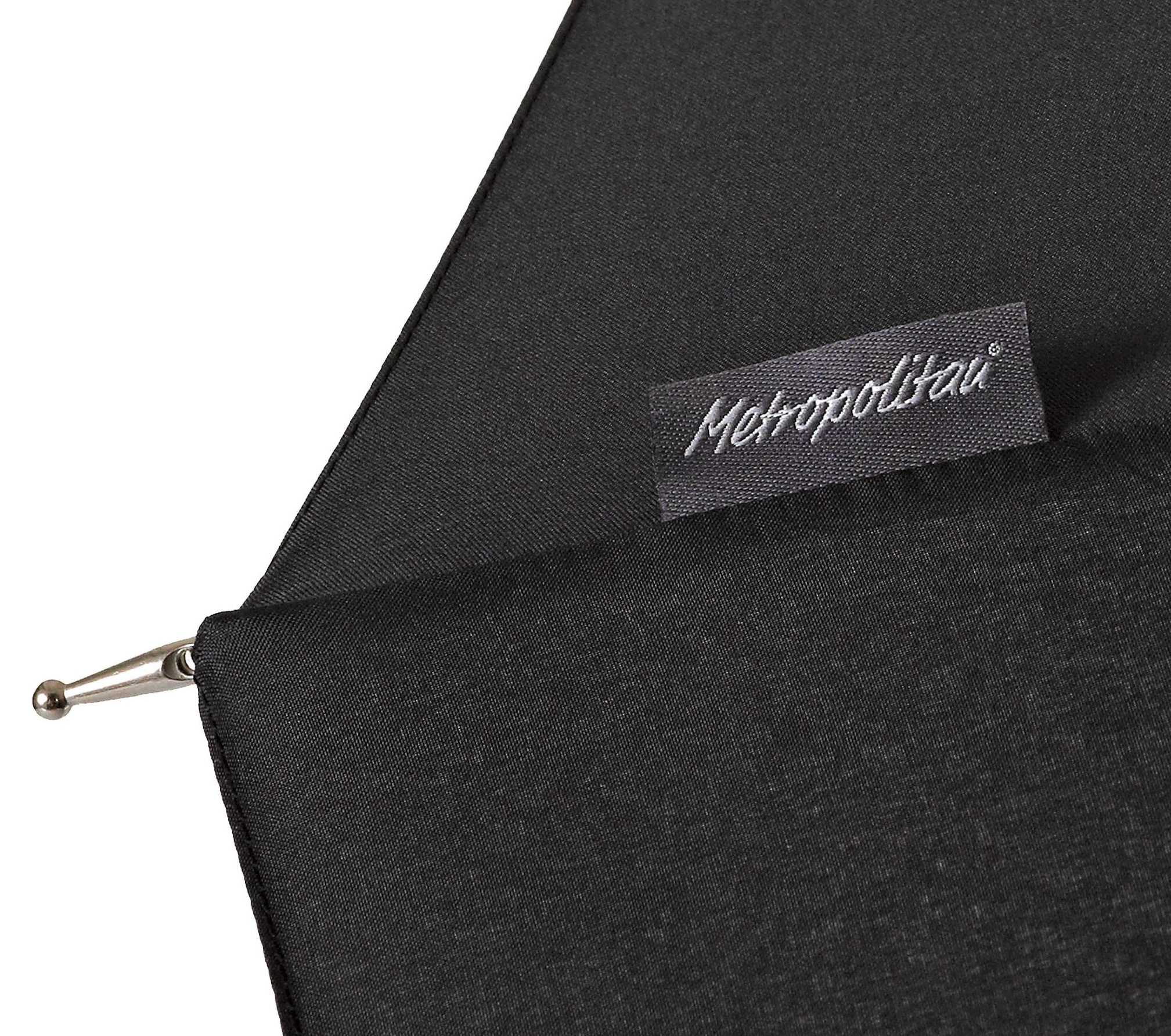 EuroSCHIRM® Stockregenschirm »Metropolitan®, schwarz«, mit 16 Segmenten und eleganter Dachwölbung