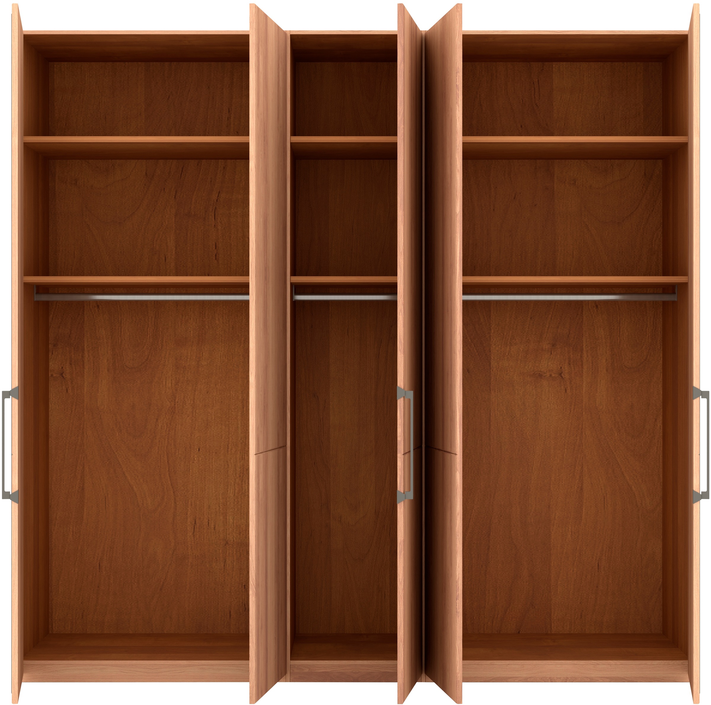 Musterring Drehtürenschrank »Sorrent, Kleiderschrank, teilmassiv Eiche«, (mit Türdämpfern, in 5 Breiten & 2 Höhen, extra Böden, MADE IN GERMANY), Türen in Eiche massiv mit Absetzung in Schiefer, verschiedene Maße