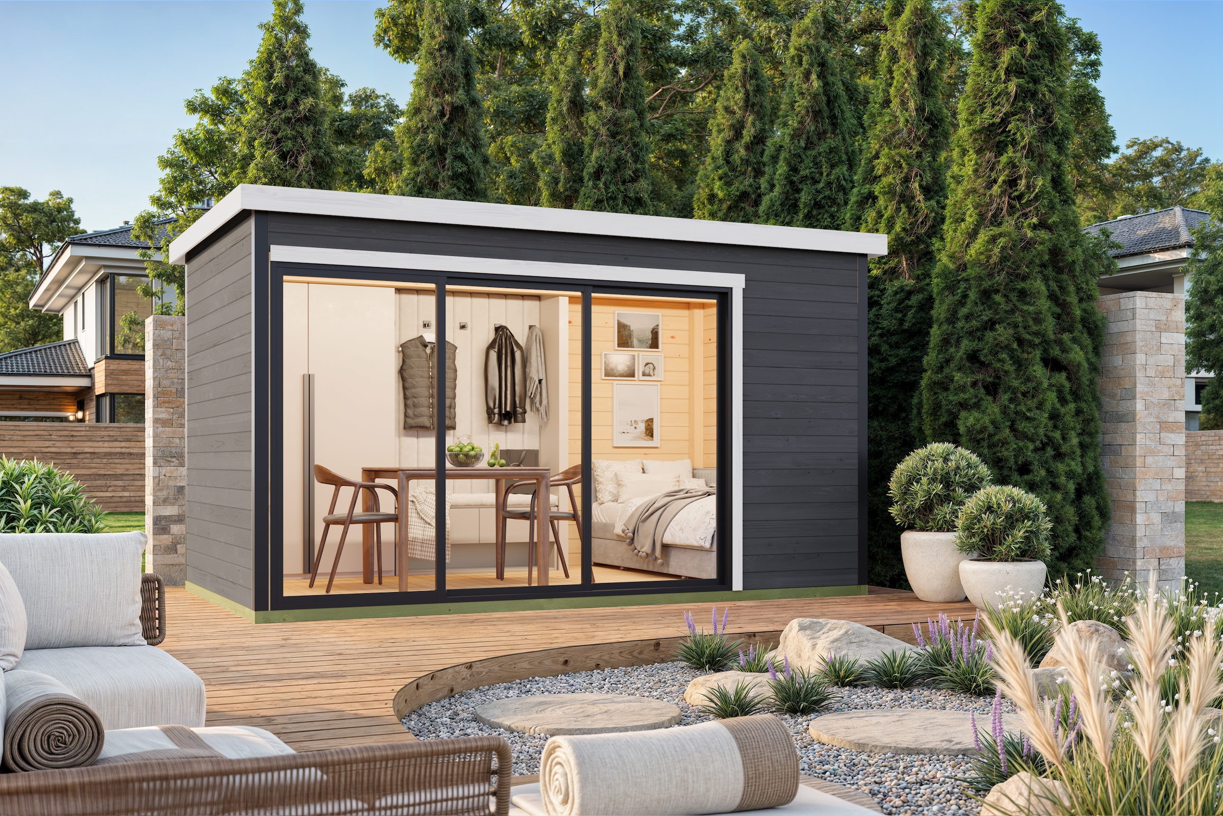 Nordic Holz Gartenhaus "AUSTIN 4" günstig online kaufen