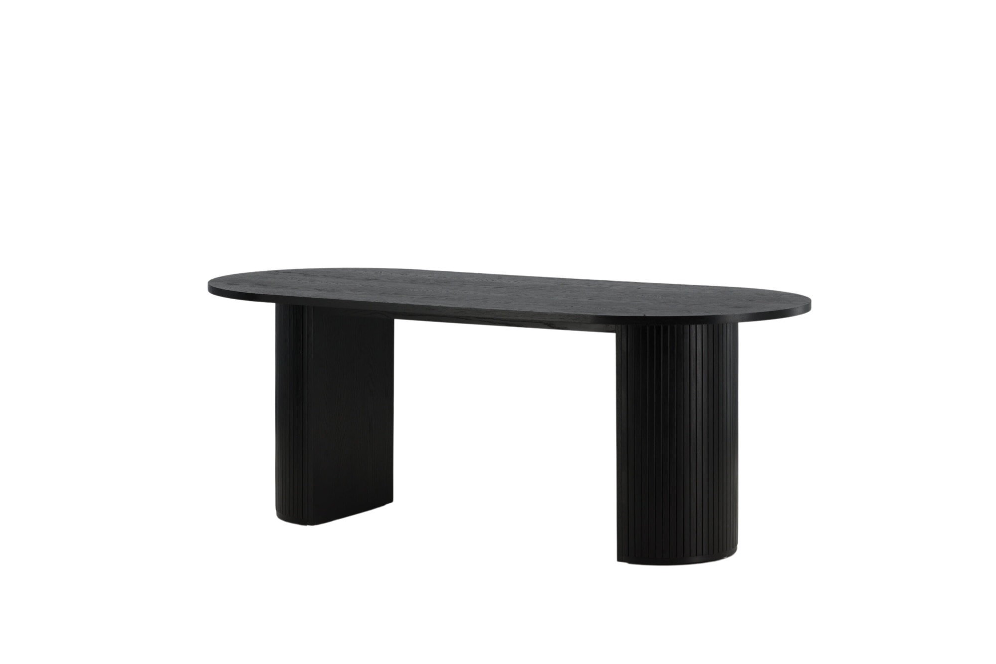 Venture Home Esstisch "Bianca, ovaler Esstisch mit Furnier-Veredelung, 200 × 90 cm" Esszimmertisch, MDF, Holzfurnier-Optik, oval, geräumig, modern