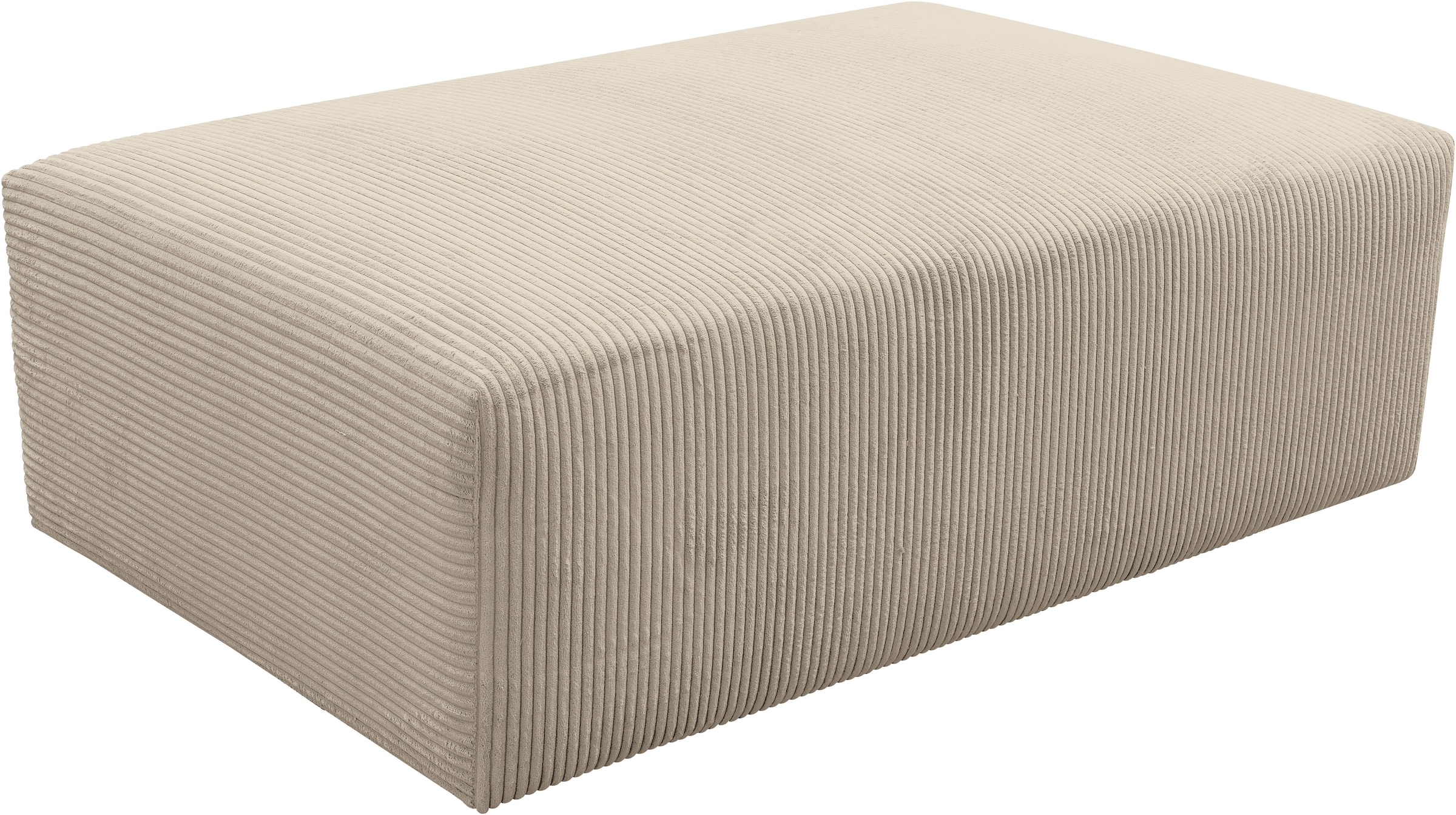 WERK2 Polsterhocker "Zeus-XL Polsterhocker modern und bequem" Curvy Trend Hocker mit urbaner Optik