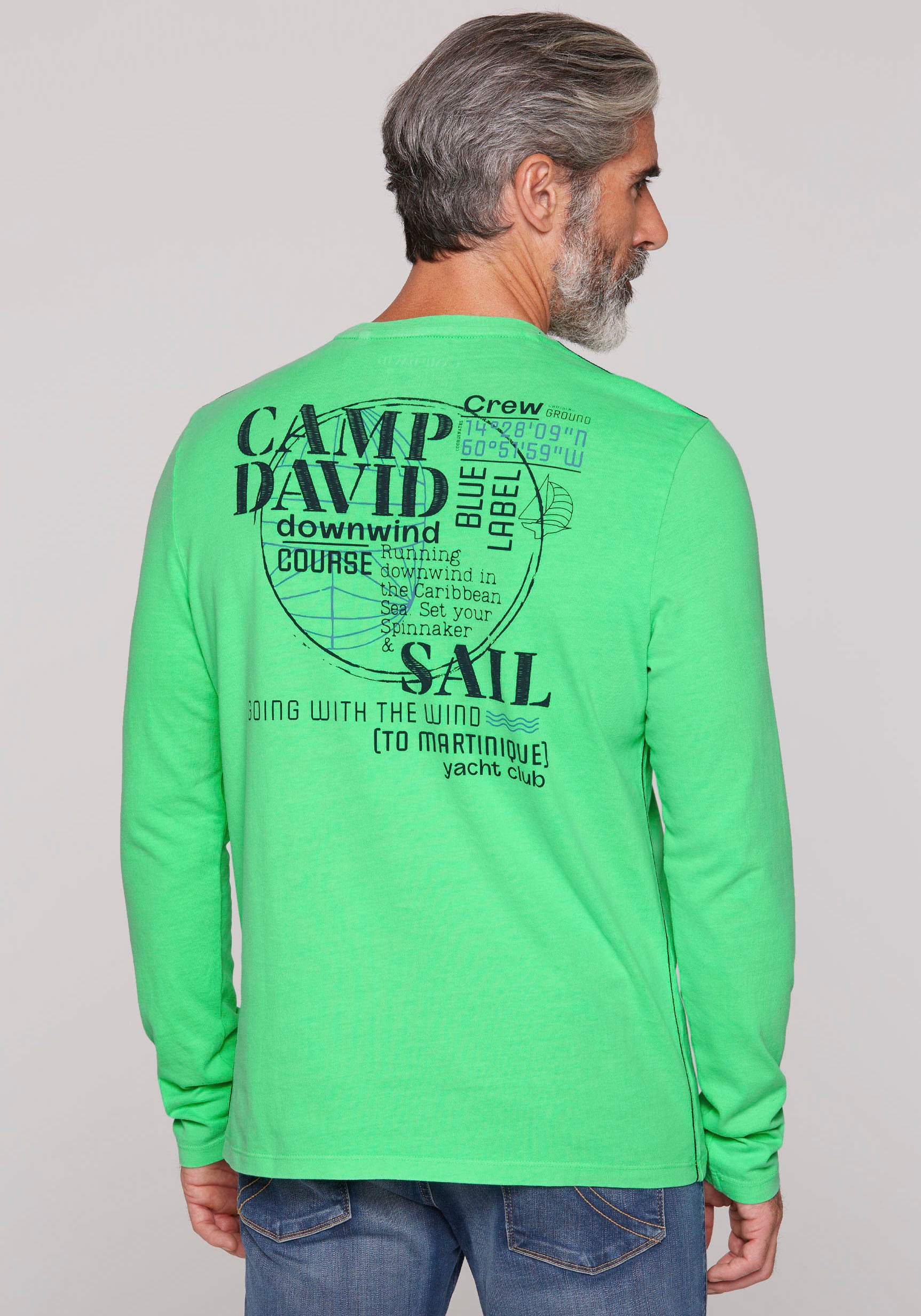 CAMP DAVID Langarmshirt, aus Baumwolle günstig online kaufen