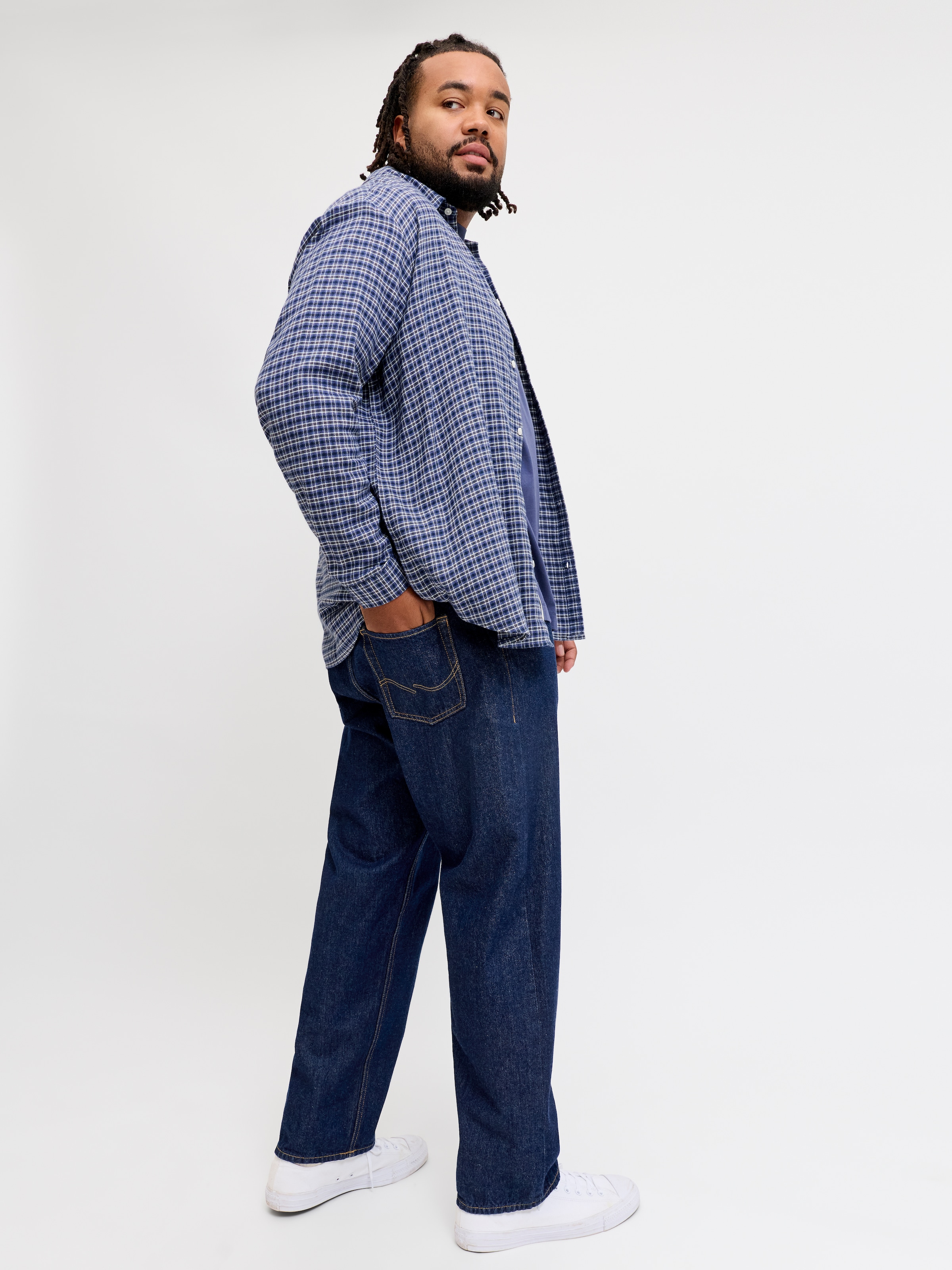Jack & Jones PlusSize Relax-fit-Jeans »JJICHRIS JJORIGINAL AT 054 SN PLS« Baumwolle, relaxed fit