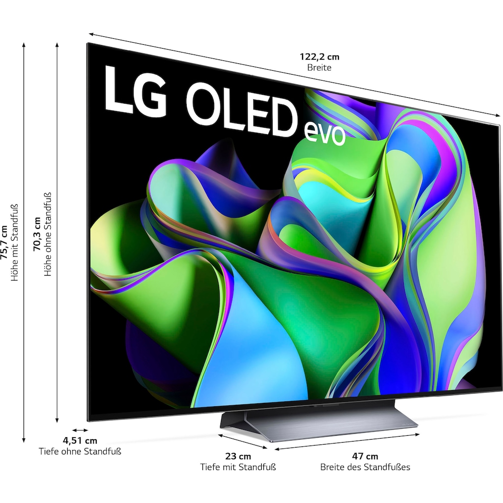 LG OLED-Fernseher »OLED55C37LA«, 139 cm/55 Zoll, 4K Ultra HD, Smart-TV