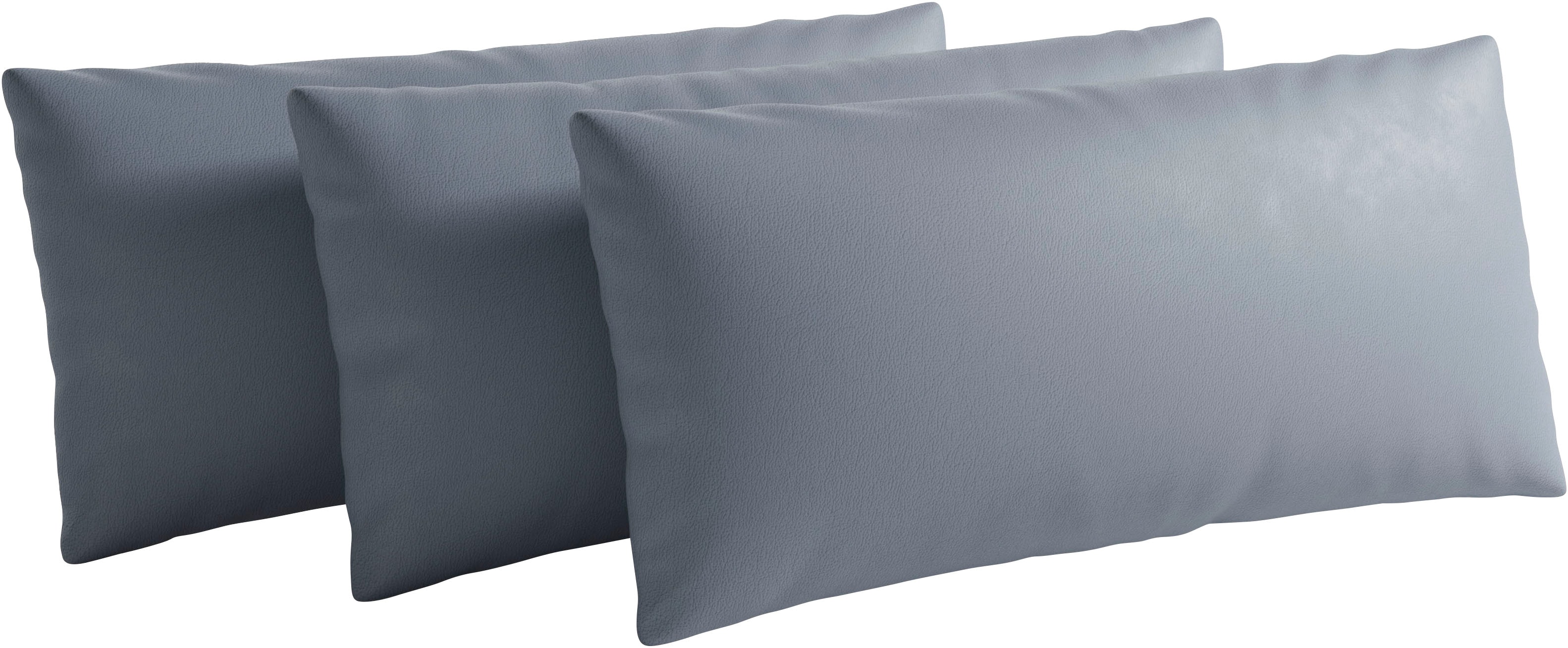 sit&more Sofakissen "Vanity Leder, 3er Set, B: 60 cm"