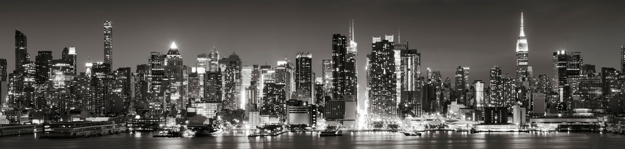 EXPRESS KÜCHEN Küchenrückwand "New York", B/H: 240cm x 55,9cm, grau, Spritzschutzwände