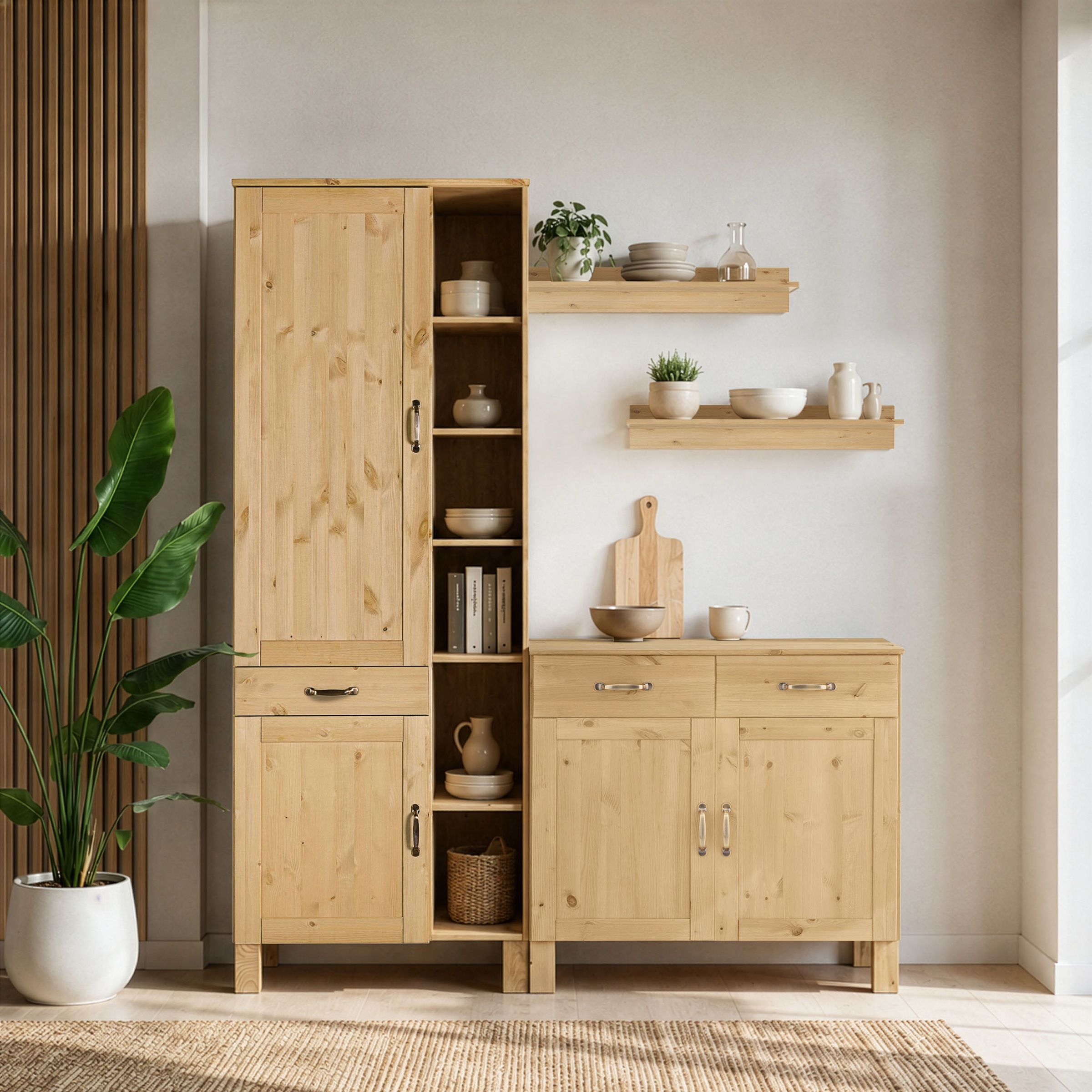 Home affaire Sideboard »Alby« Breite 85 cm, 2 Türen, 2 Schubkästen
