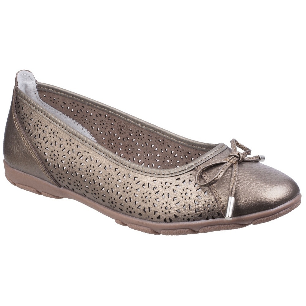 Ballerina Damen Lagune Leder s