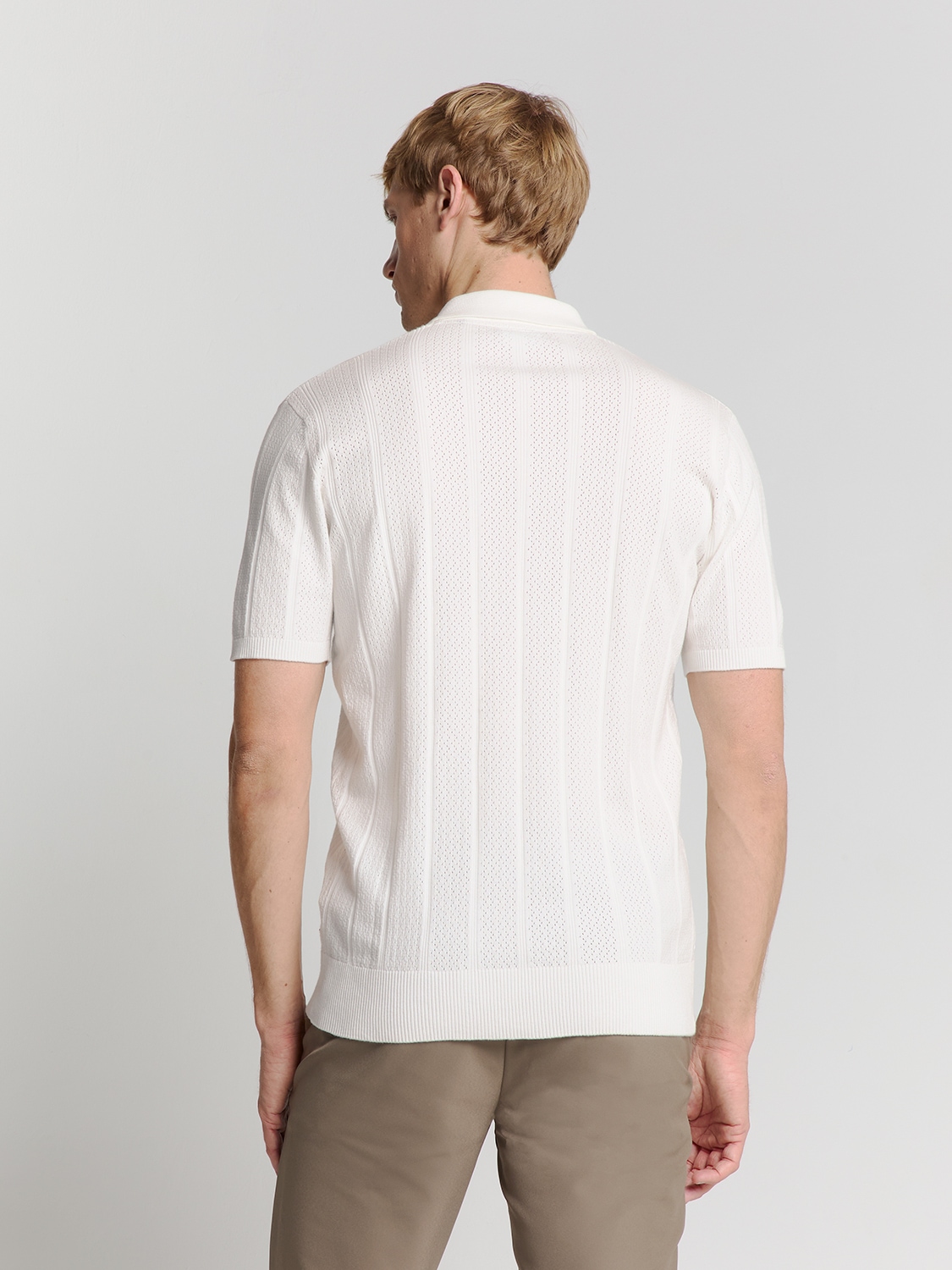 NO EXCESS T-Shirt »No Excess Poloshirt mit kurzen Ärmeln«