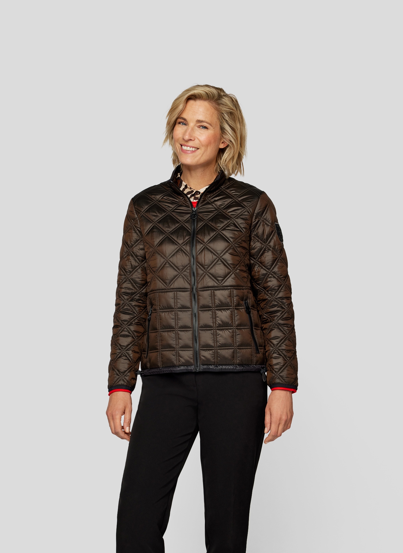 Blouson »Rabe Elegante Steppjacke in Braun – Wärme und Stil in Perfektion«