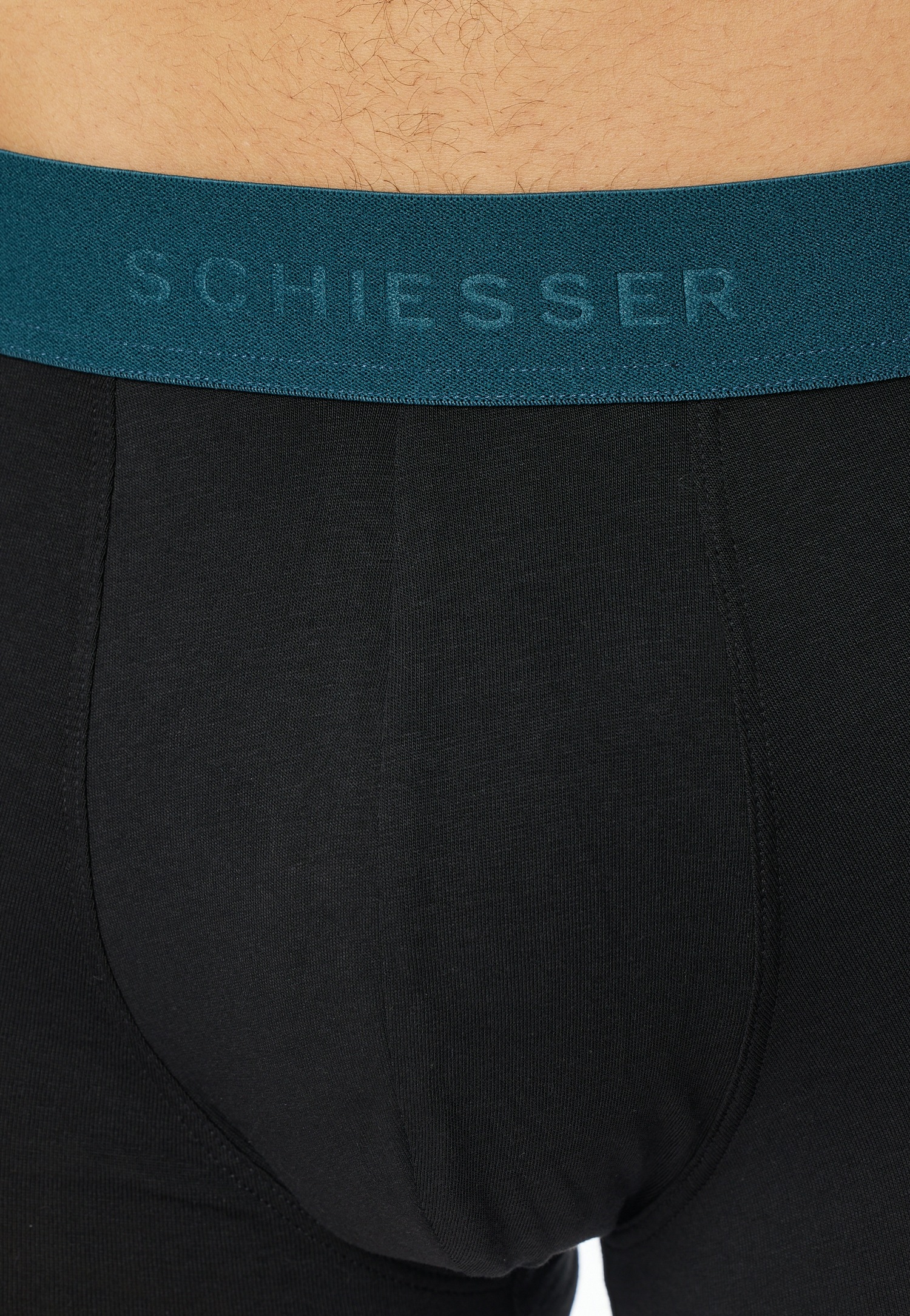 Schiesser Boxershorts »95/5 Multipacks«, (3er Pack), mit farblich abgesetztem, sportlichem Logo-Webgummibund