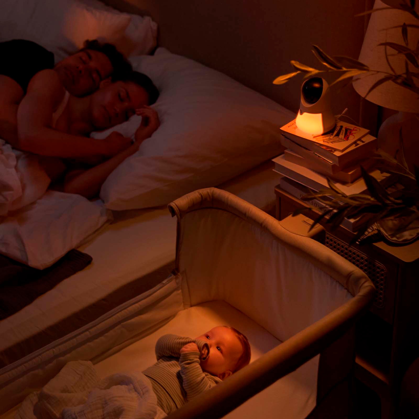 Kinderkraft Video-Babyphone »NITEEYE GLOW« Set, 2 tlg. mit Nachtlicht