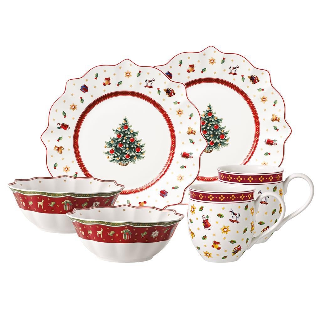 VILLEROY & BOCH Geschirr-Set "Frühstücks-Set Toy's Delight 6er Set bunt", 6, bunt, Geschirr-Sets, Handwäsche wird empfohlen