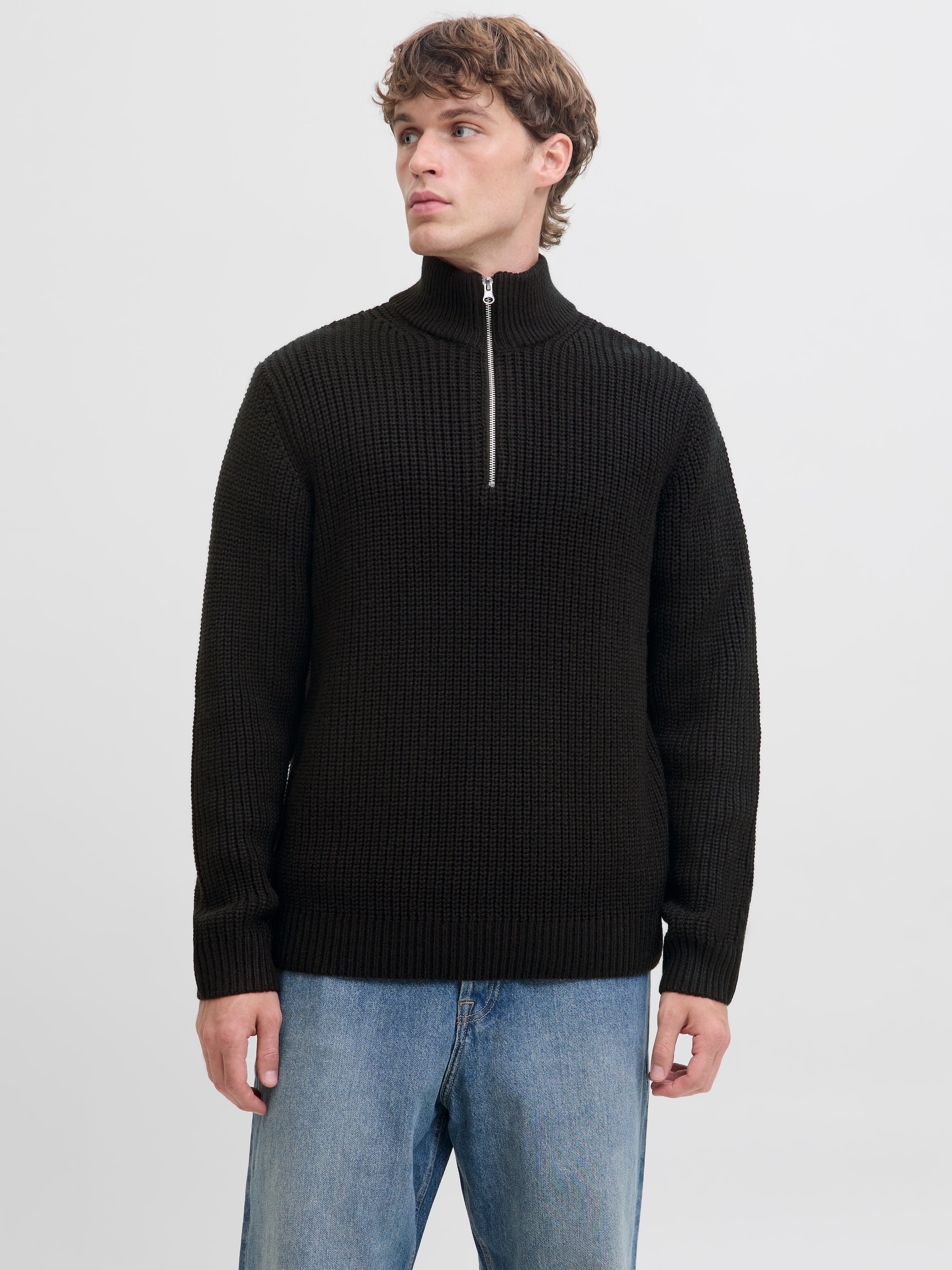 Jack & Jones Troyer "JORBLEECKER KNIT HALF ZIP BF" günstig online kaufen
