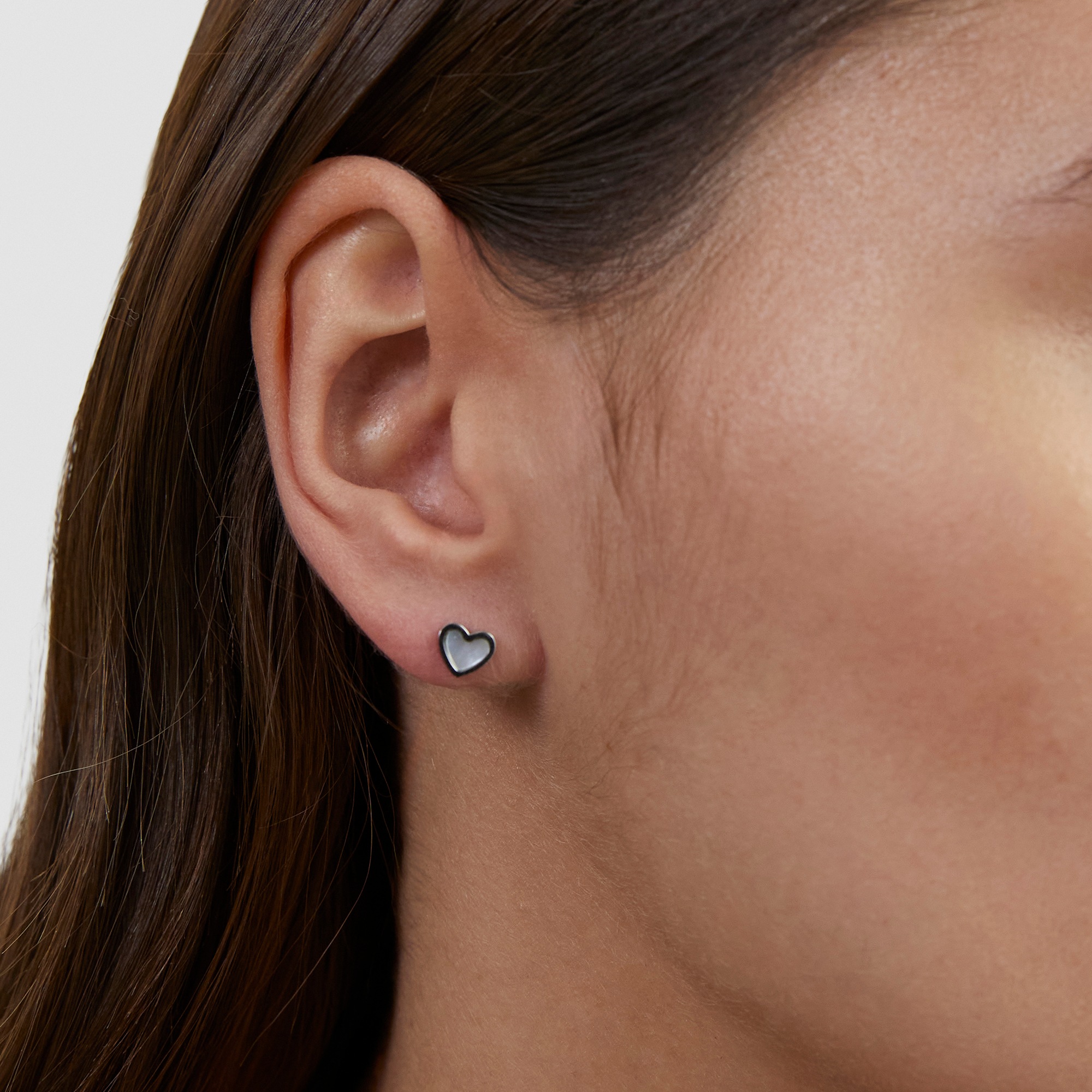 s.Oliver Paar Ohrstecker »Pearl Heart, Herz« mit Perlmutt