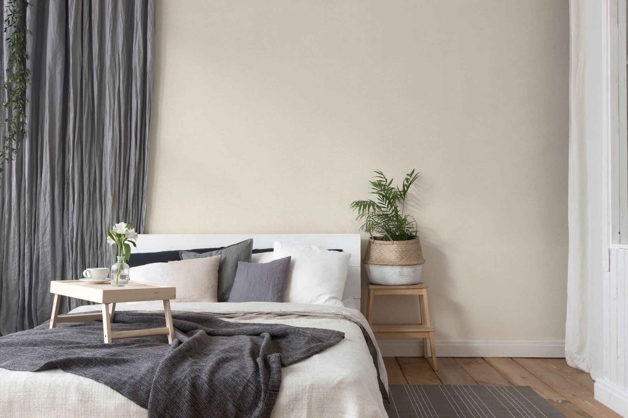 A.S. Création Vliestapete »Hygge«, unifarben-Leinenoptik-Flechtoptik, Tapete Gewebe Tapete Stoffoptik Tapeten Wohnzimmer Schlafzimmer Küche