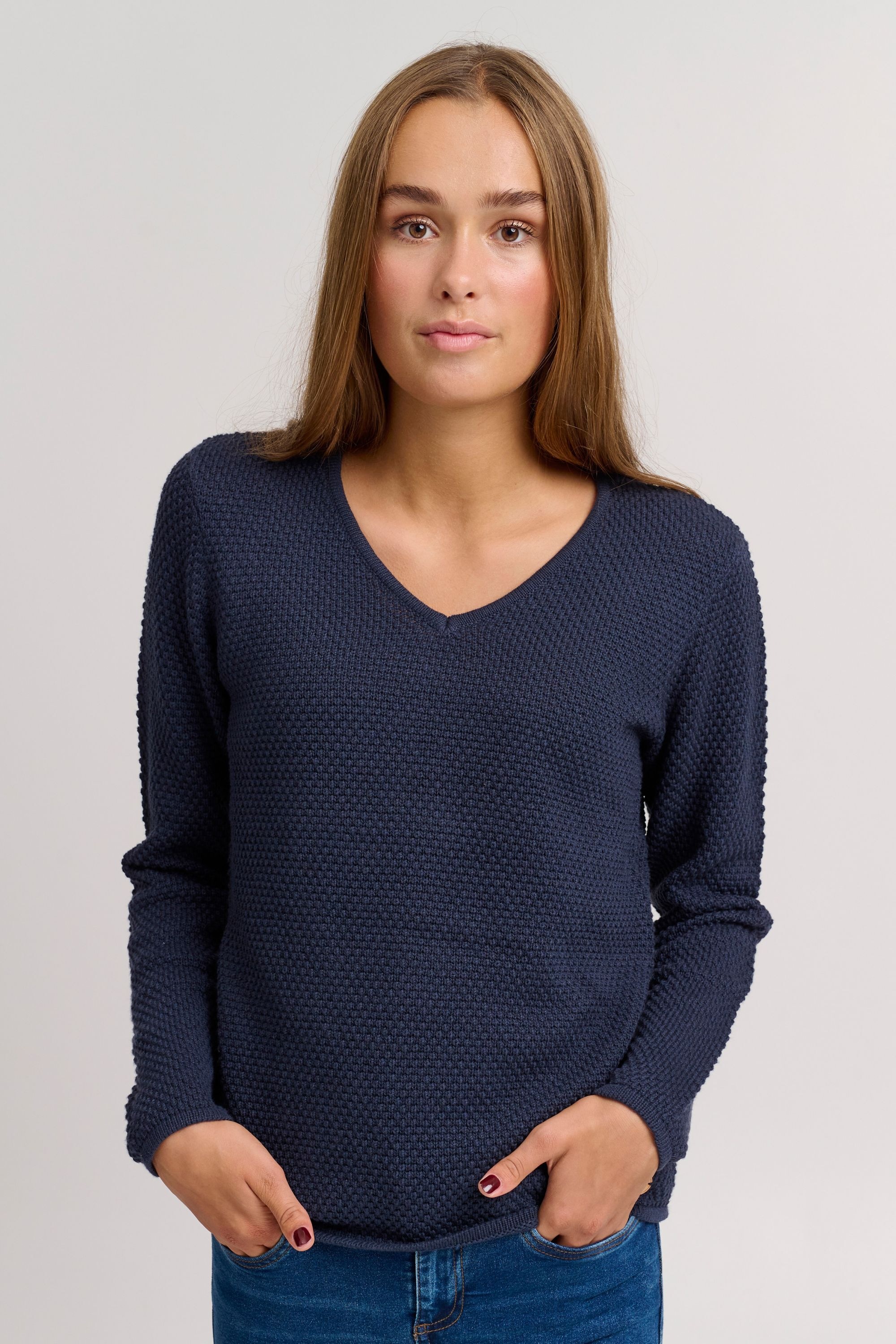 OXMO Strickfleece-Pullover »Strickpullover OXHanna«