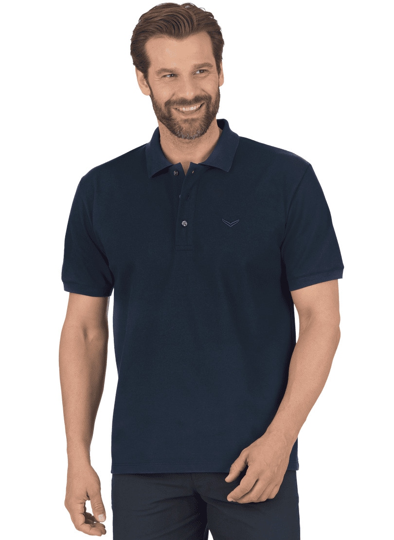 Trigema Poloshirt in Piqué-Qualität Kragen mit Knopfleiste | BAUR