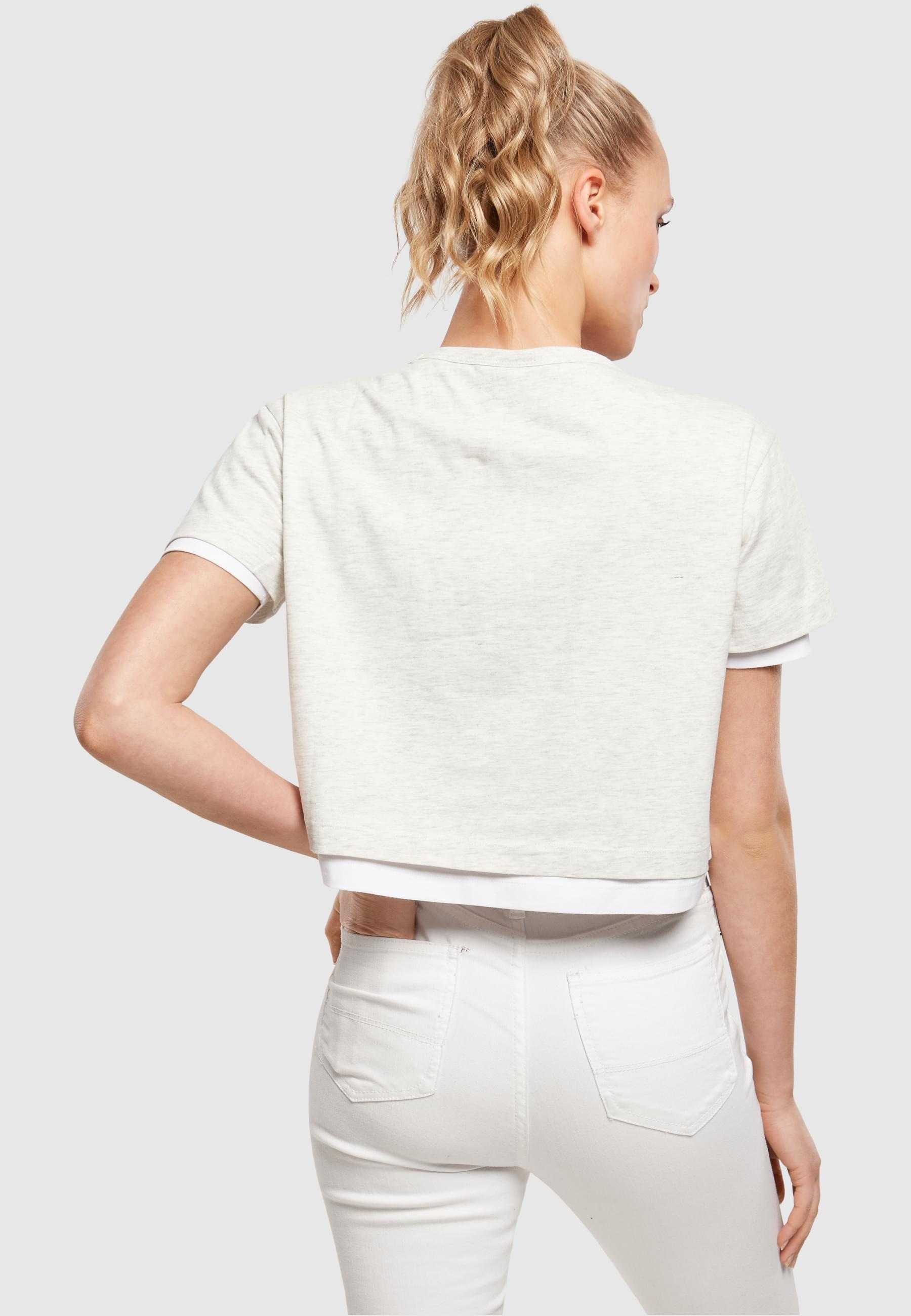 URBAN CLASSICS T-Shirt »Urban Classics Damen Ladies Full Double Layered Tee«, (1 tlg.)