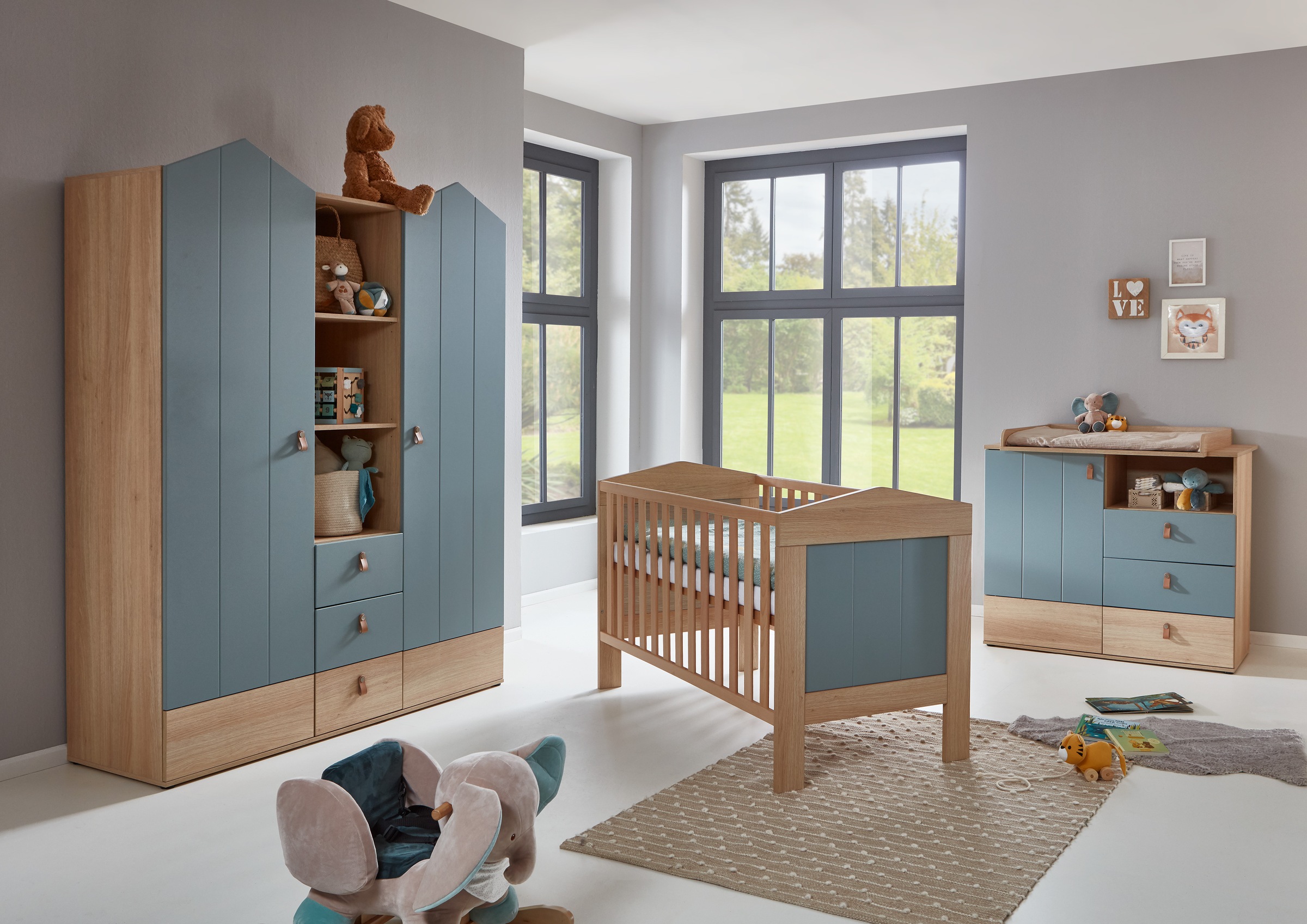 arthur berndt Babyzimmer-Komplettset "Babyzimmer-Set "Roofy" 3-teilig mit 2 günstig online kaufen