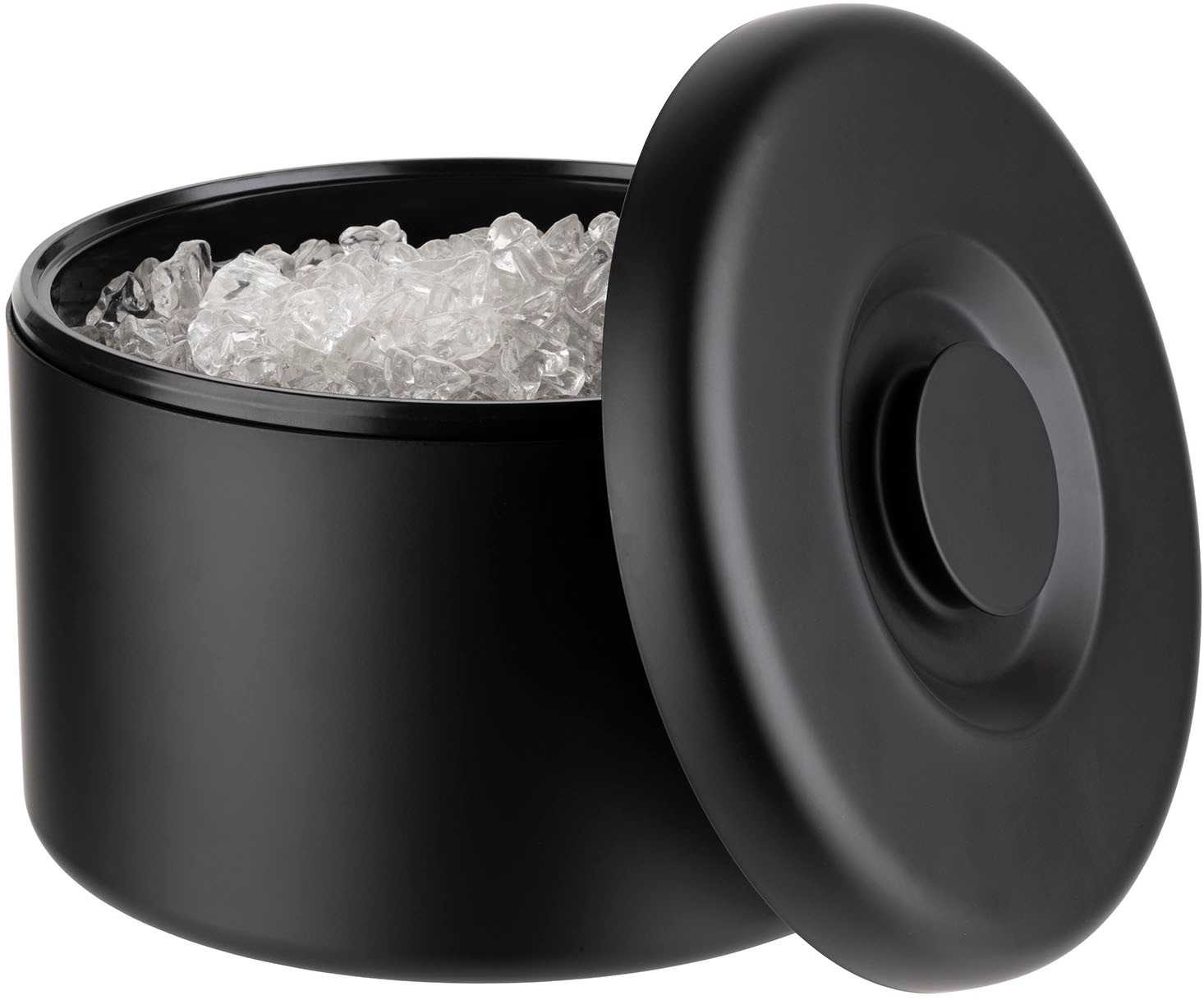 APS Eiswürfelbehälter »Eisbox, Ø 27 cm, Höhe 20 cm, 6 Liter«, (1 tlg.), aus Aluminium, Innenbehälter für 300 Eiswürfel