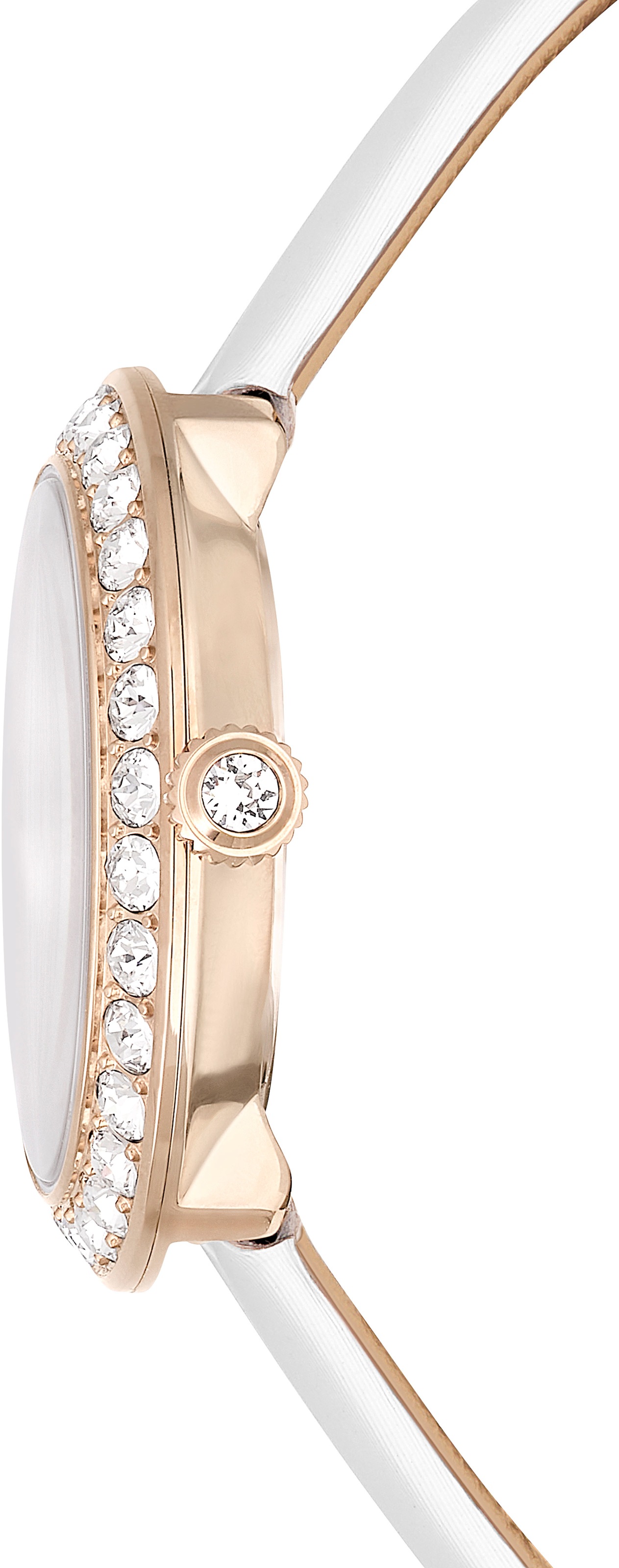 Swarovski Quarzuhr »MATRIX TENNIS«, Armbanduhr, Damenuhr, Swiss Made, Lederarmband, analog