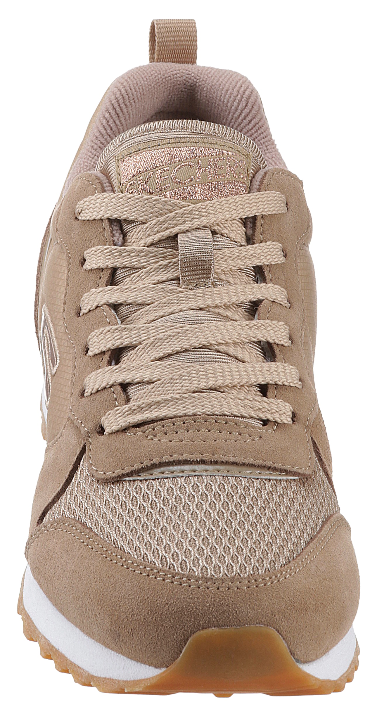 Skechers Sneaker »OG 85 - GOLDN GURL«, Freizeitschuh, Halbschuh, Schnürschuh mit Air-Cooled Memory Foam