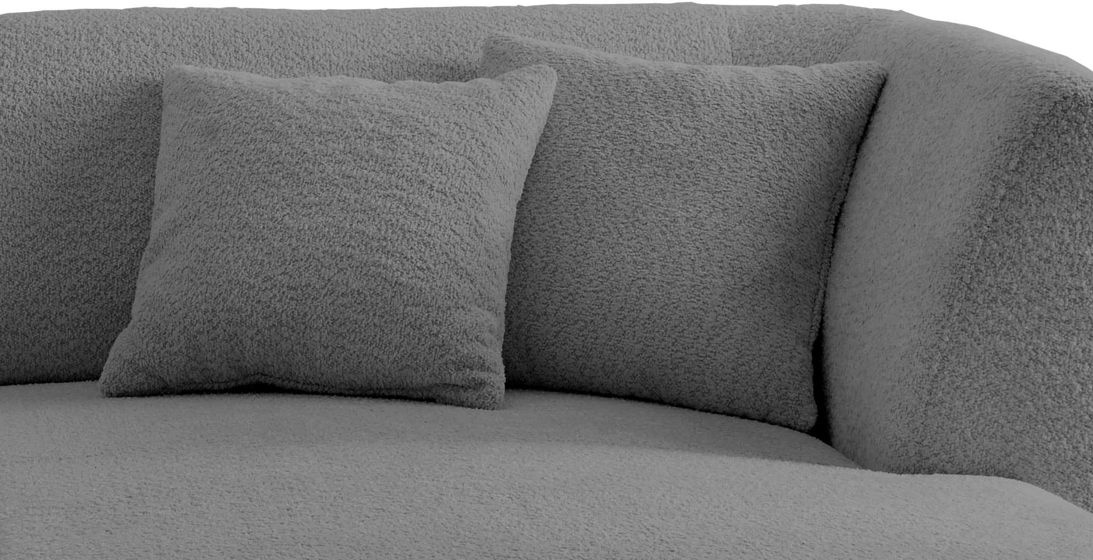 INOSIGN Ecksofa »Colori L-Form«, Holzfußfarbe wählbar, inkl. 4x Zierkissen