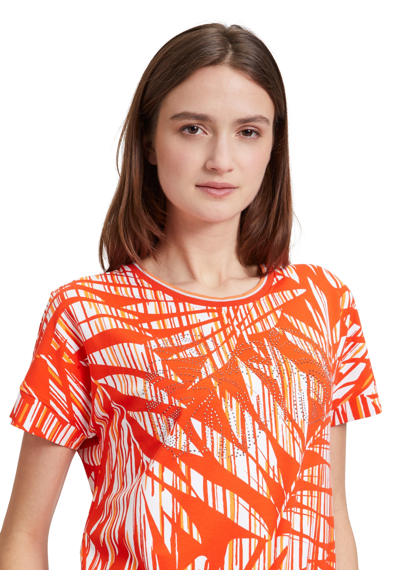 Betty Barclay Kurzarmshirt »Betty Barclay Damen Casual-Shirt mit Gummizug«, (1 tlg.), Glitzersteine