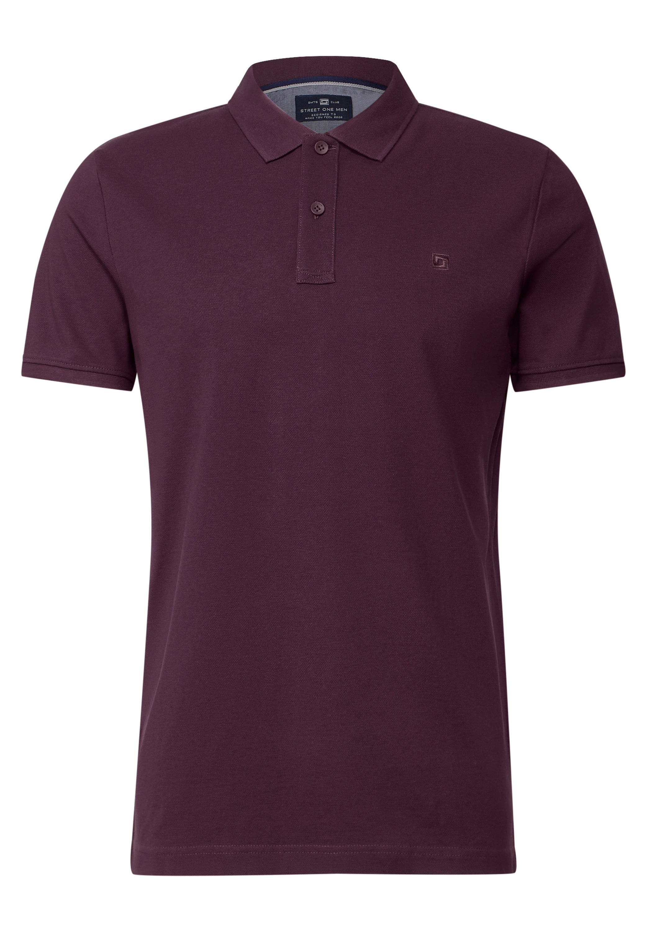 STREET ONE MEN Poloshirt, aus reiner Baumwolle