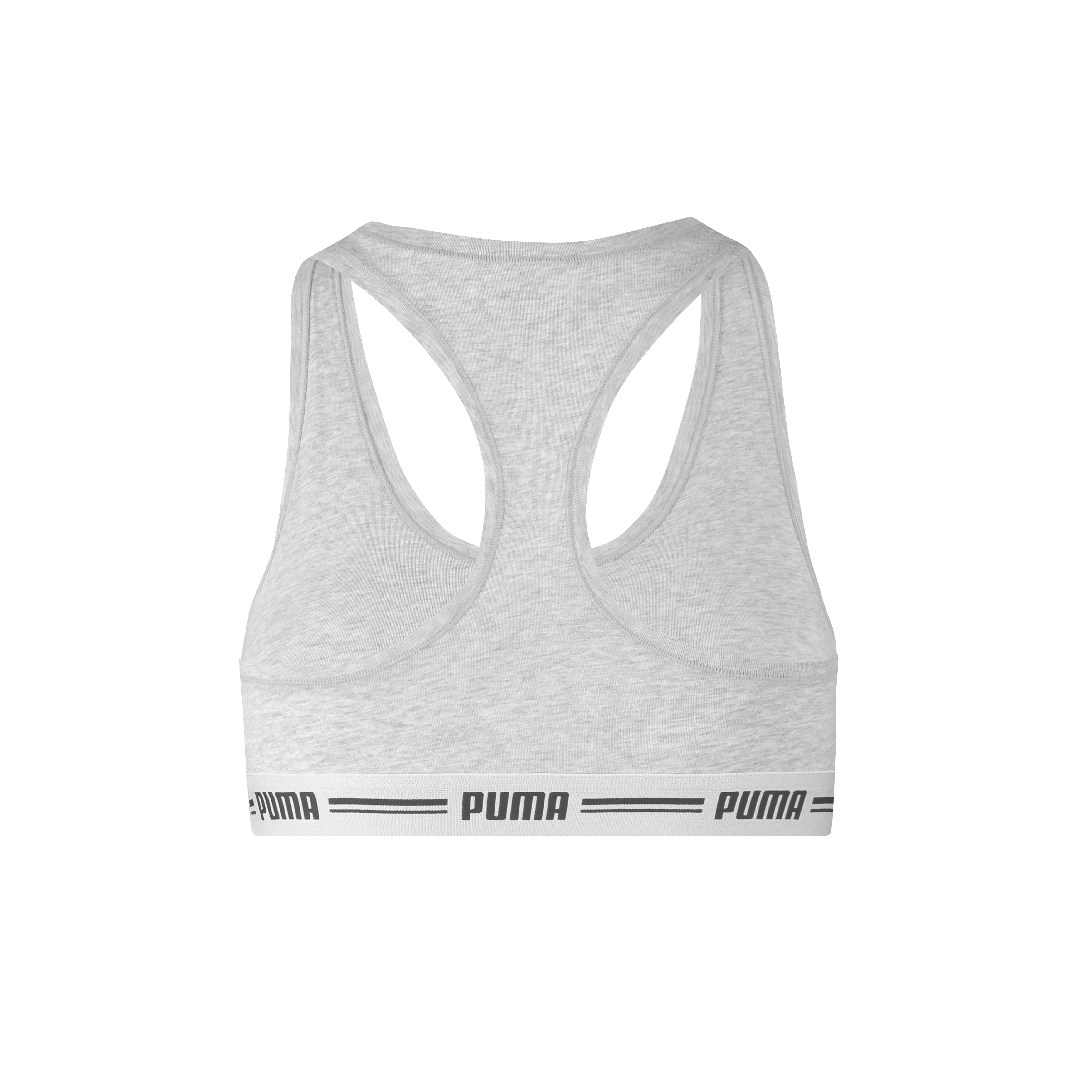 Thumbnail - PUMA Sport-Bustier "PUMA WOMEN RACER BACK TOP 1P HANG" Racerback-Rücken, Logo-Unterbrustband, ohne Bügel, elastisch