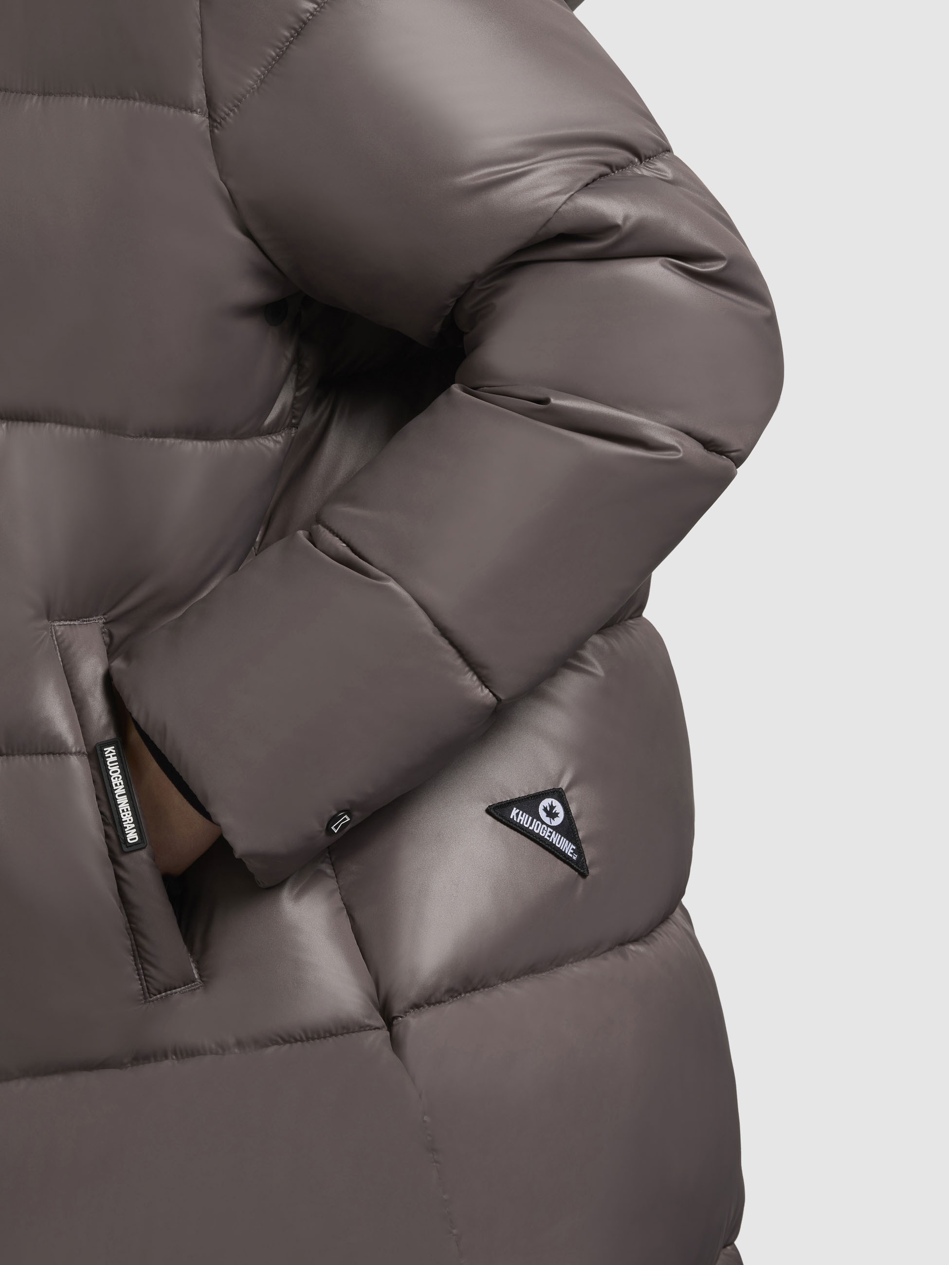 khujo Steppjacke »WORD3 SATIN«, mit Kapuze