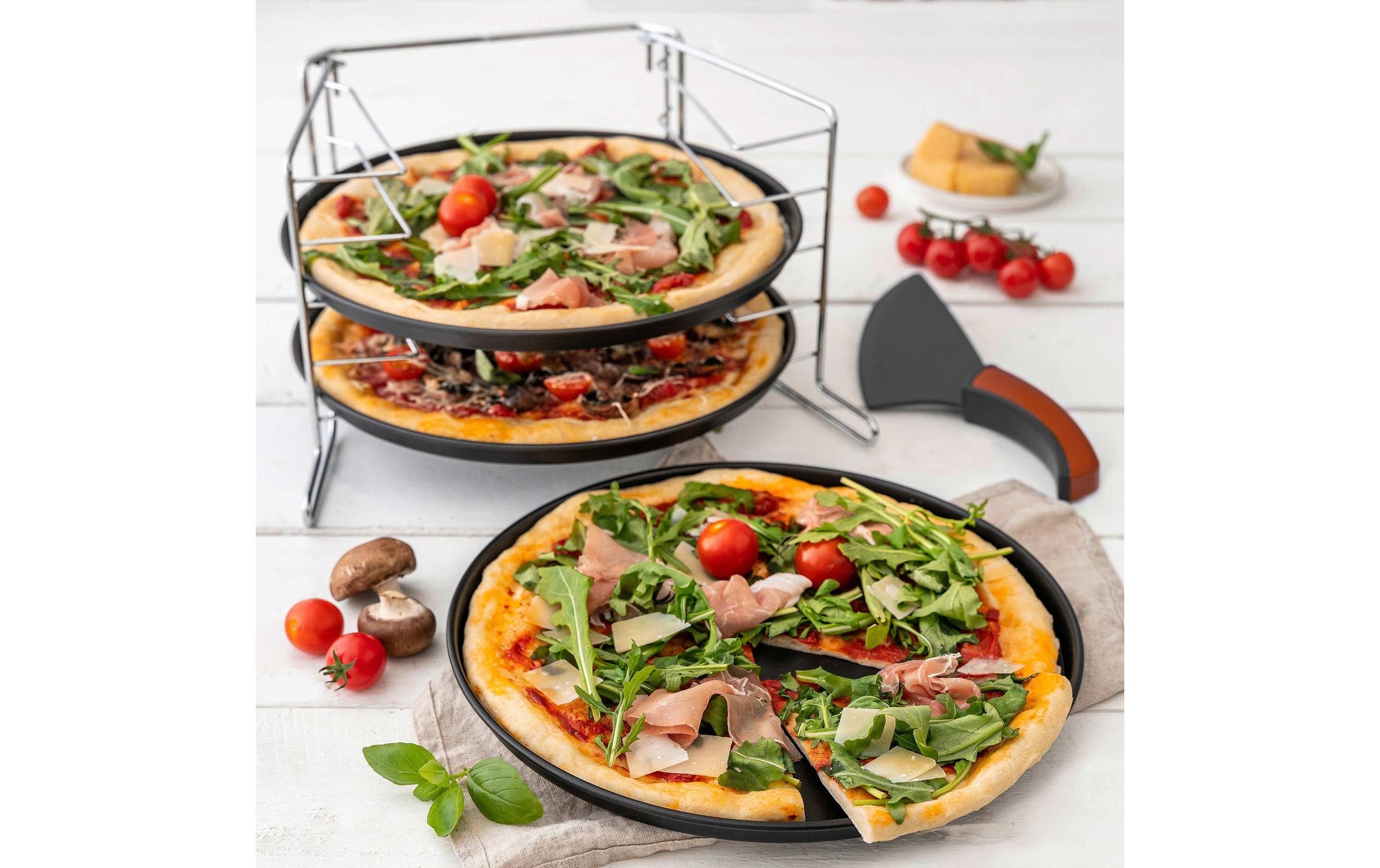 Zenker Pizzastein »Pizzablech Special Countri« Stahl