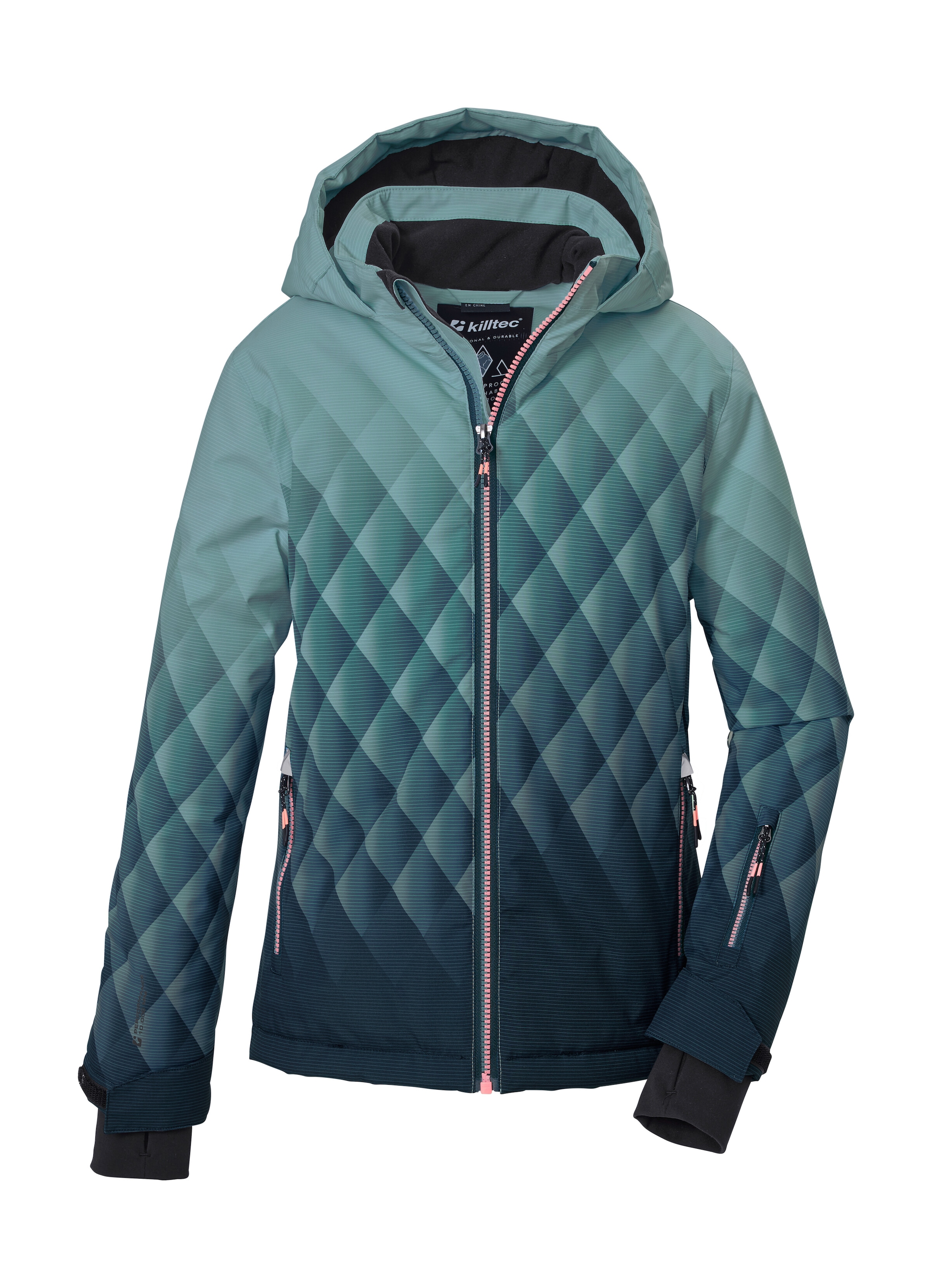 Killtec Skijacke "KSW 187 GRLS SKI JCKT" Wind- u wasserdicht, 10.000 mm Wassersäule, atmungsaktiv