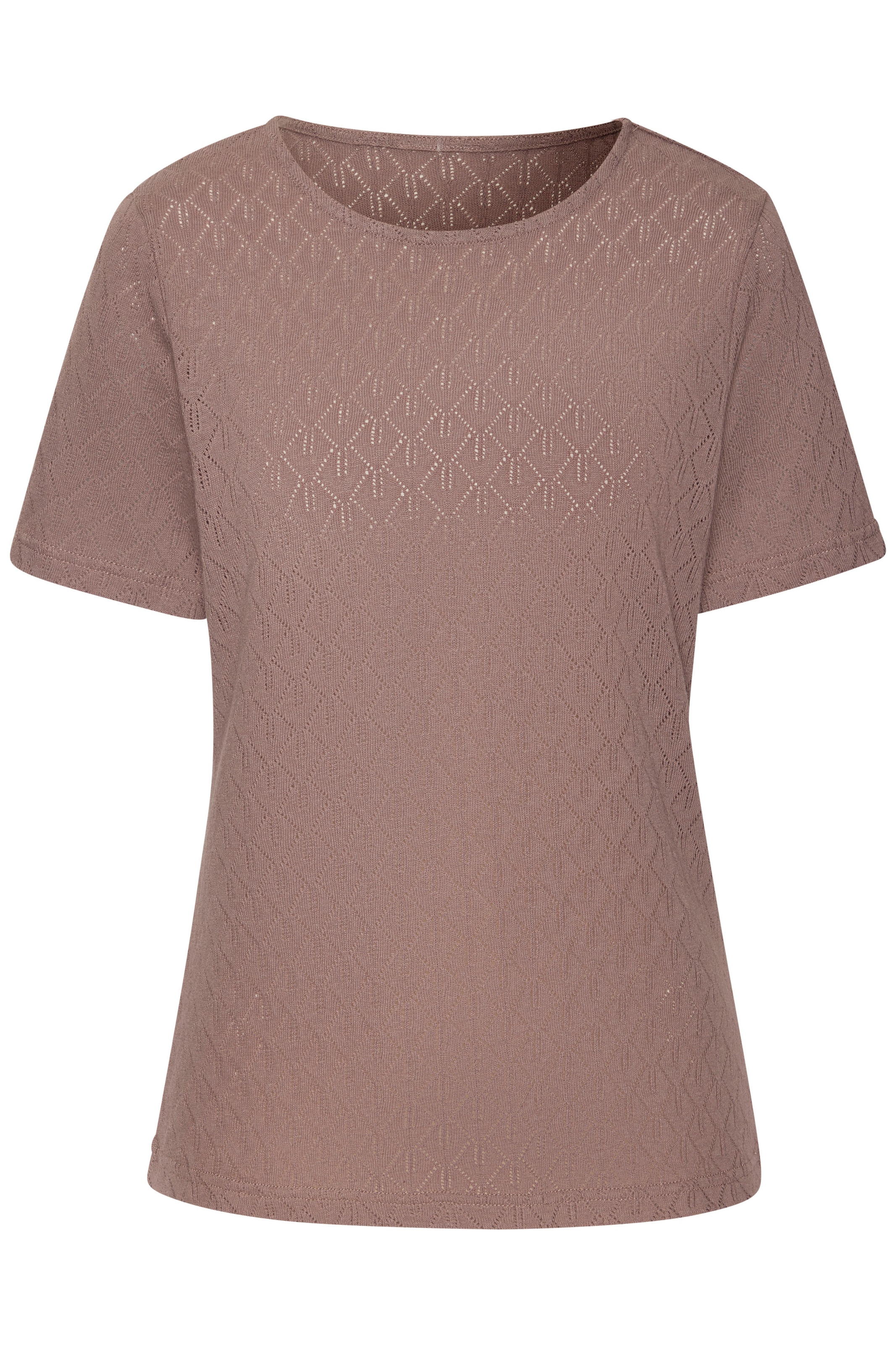 Vivance Kurzarmshirt »mit modischem Ajour-Muster«, (2er-Pack), aus weicher Baumwoll-Qualität