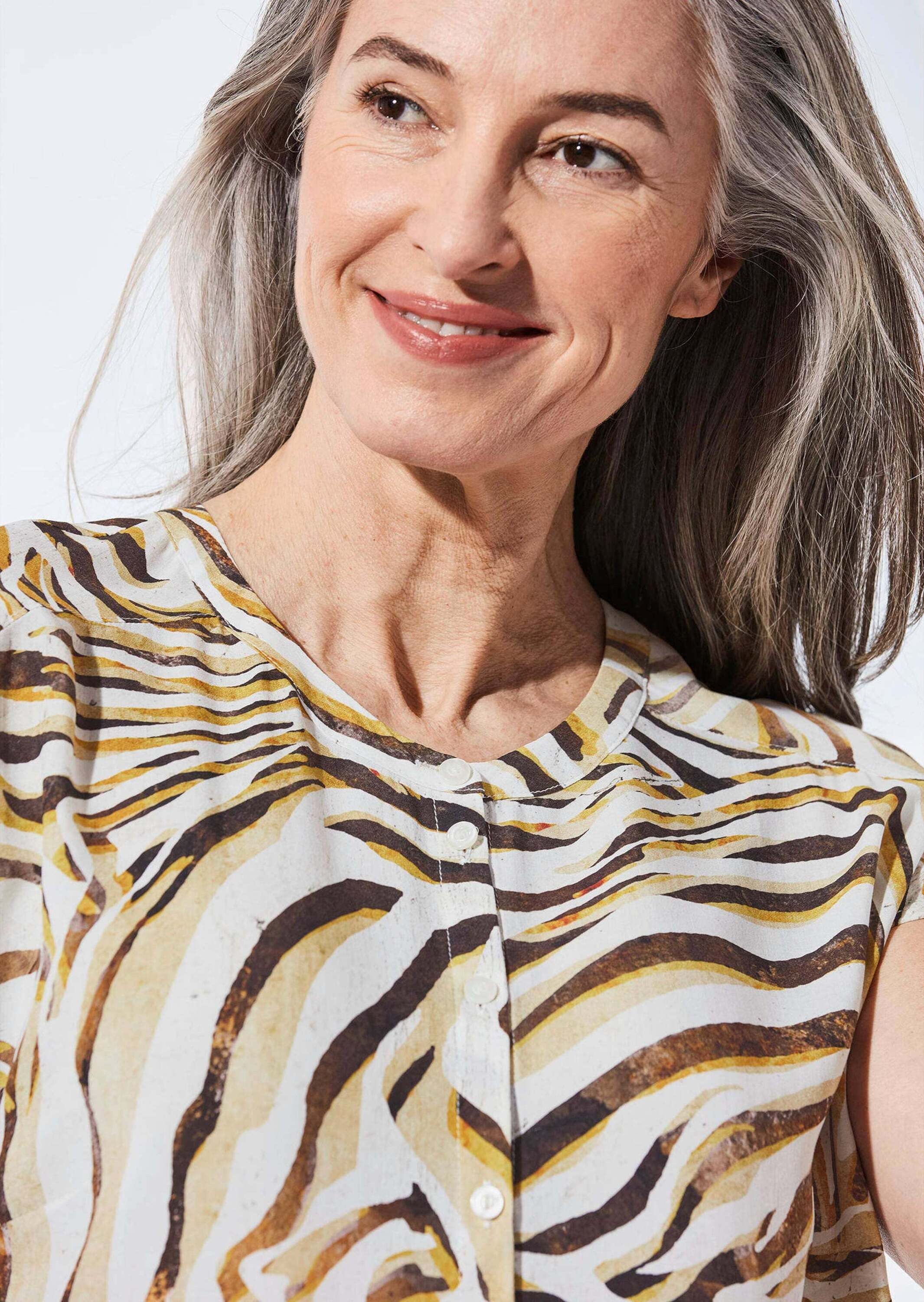 GOLDNER Kurzarmbluse »Bluse Bluse«