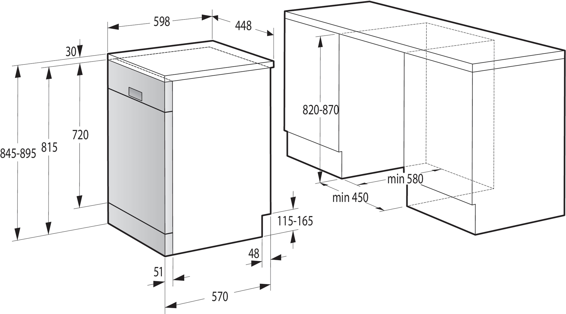 GORENJE Standgeschirrspüler »GS541C10X« 8,5 l 10 tlg. Maßgedecke 10 Maßgedecke, auto. Türöffnung, Besteckschublade
