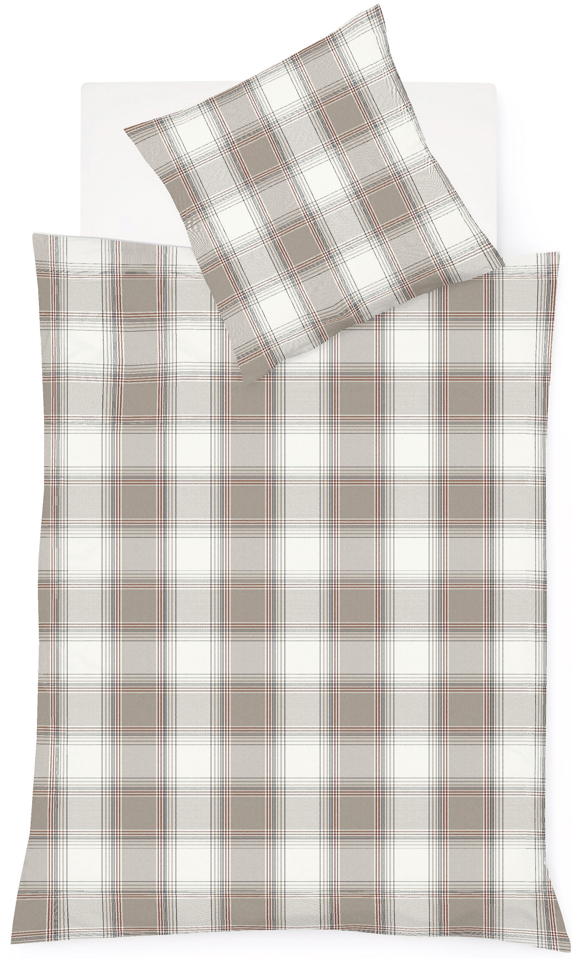 fleuresse Bettwäsche "Lech 4387" 3 Stk. Edelflanell, Baumwolle, in Gr. 135x200, 155x220, 200x200cm