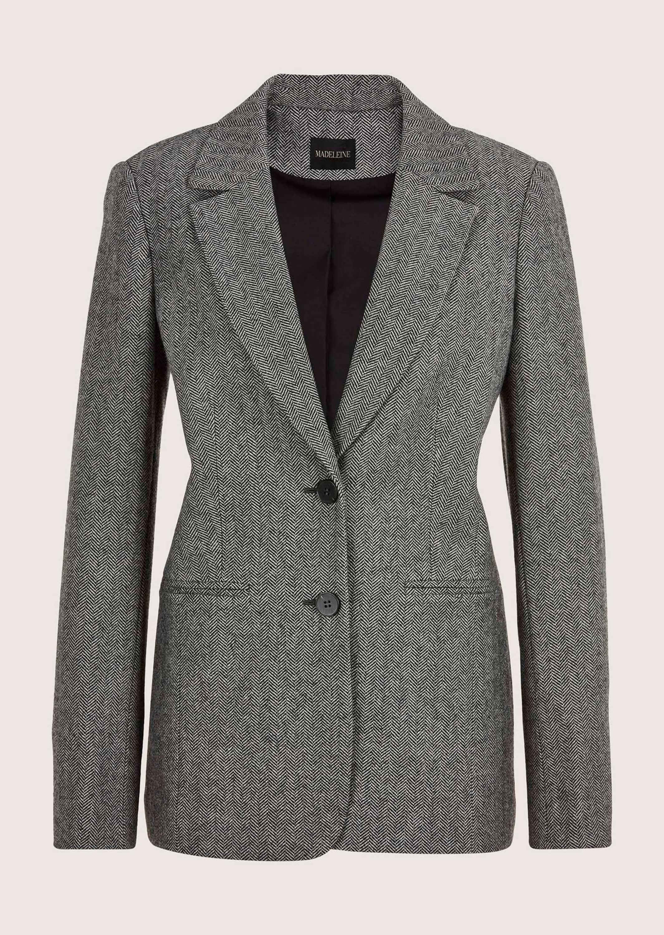 MADELEINE Jackenblazer "Blazer Eleganter Businessblazer mit Fischgratmuster günstig online kaufen
