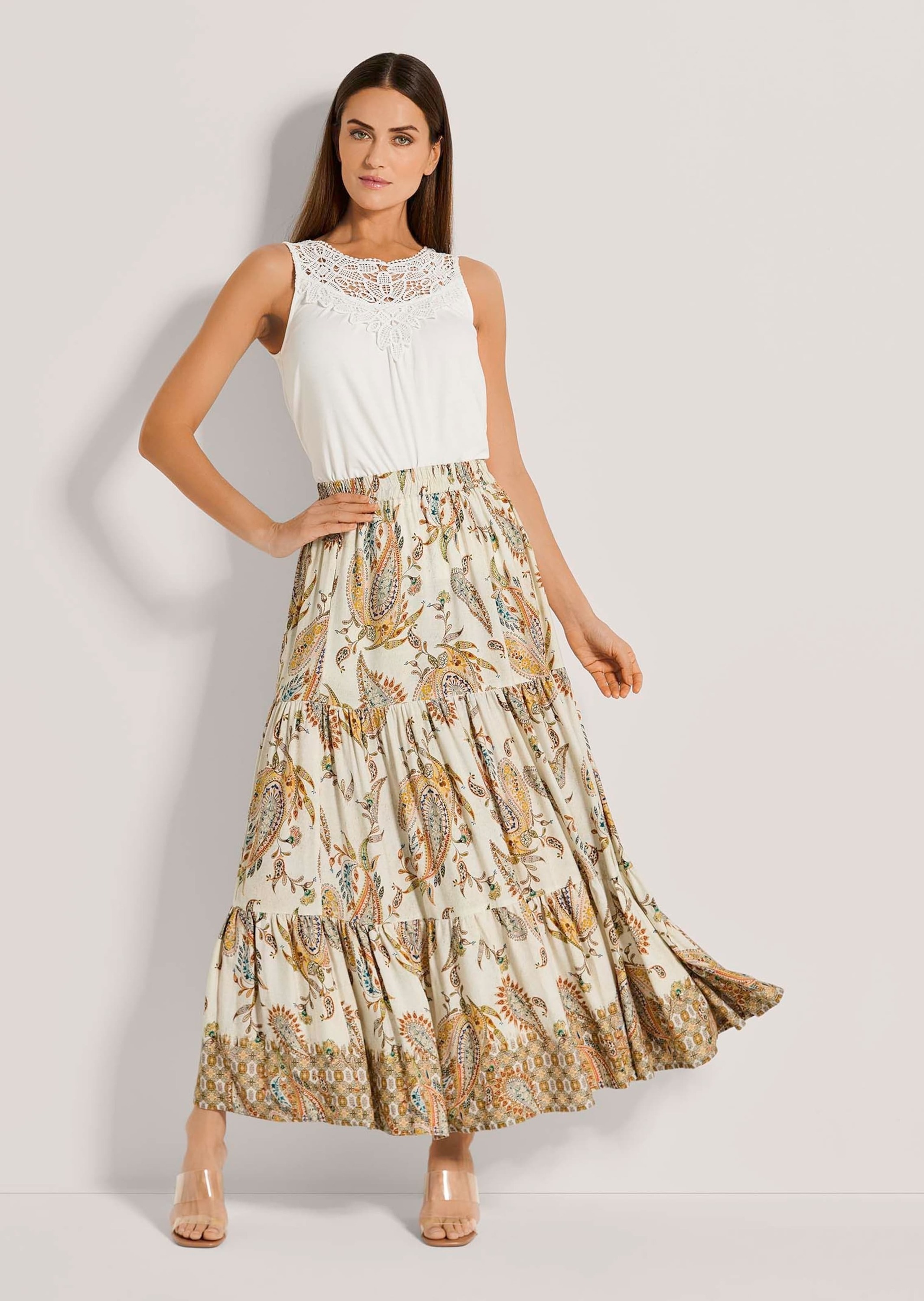 MADELEINE Midirock "Druckrock Bedruckter Rock zum Schlüpfen" günstig online kaufen