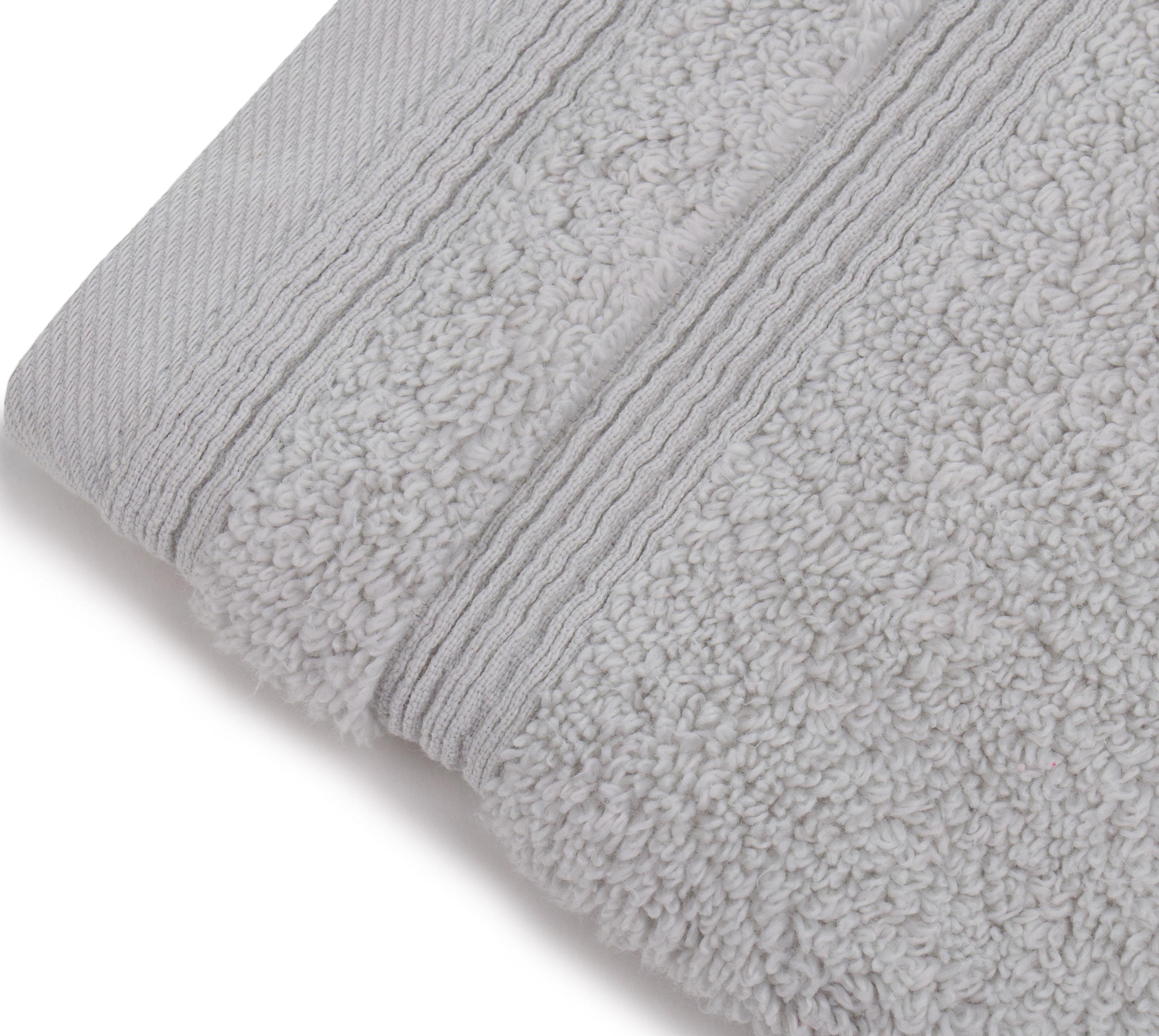 Gözze Gästehandtücher "Monaco" im Set, Uni Farben, mit gewellter Bordüre günstig online kaufen