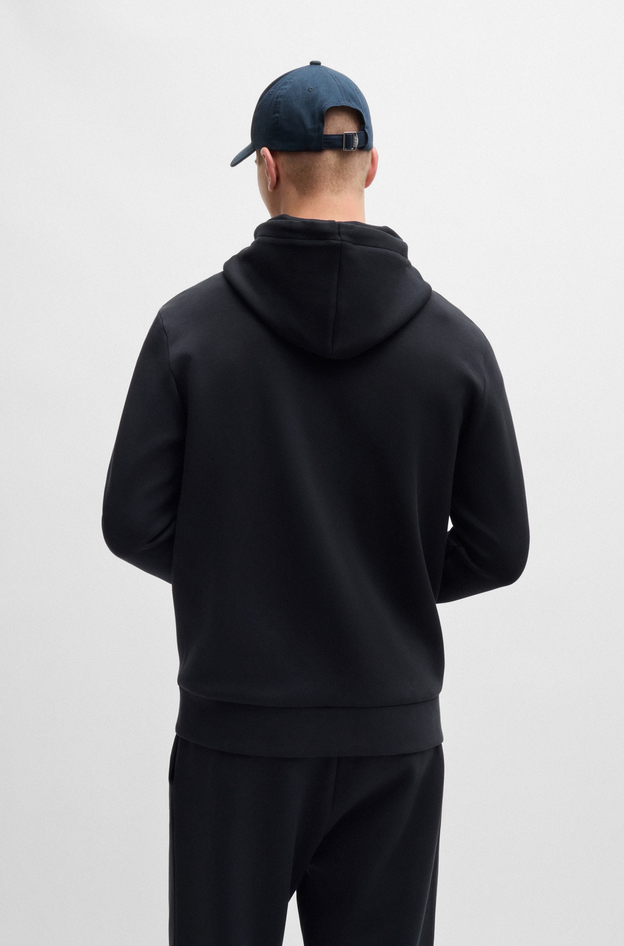 BOSS GREEN Kapuzensweatjacke »Saggy«, mit BOSS Aufdruck