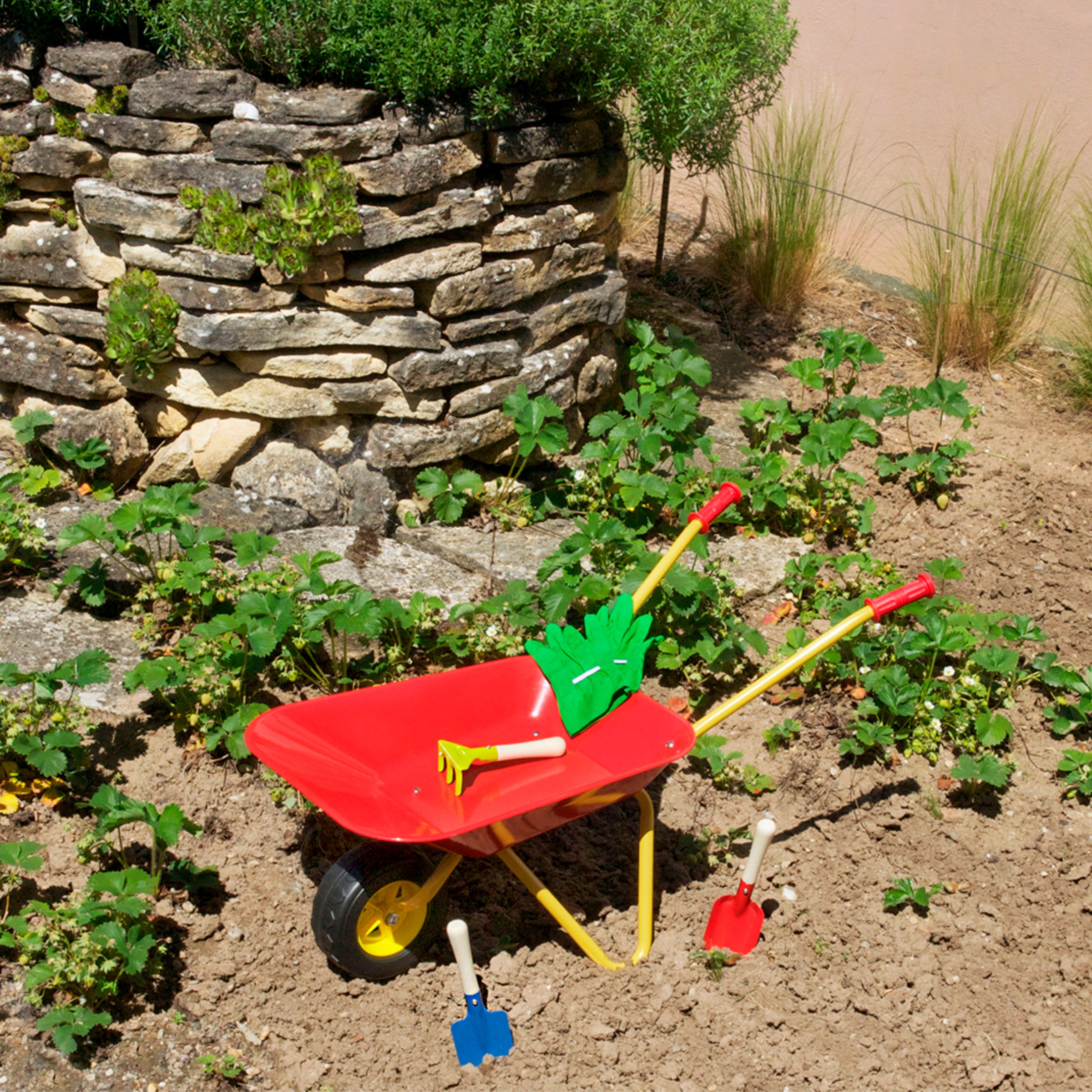 Klein Schubkarre »Metallschubkarre mit Zubehör« für Kinder, aus Metall