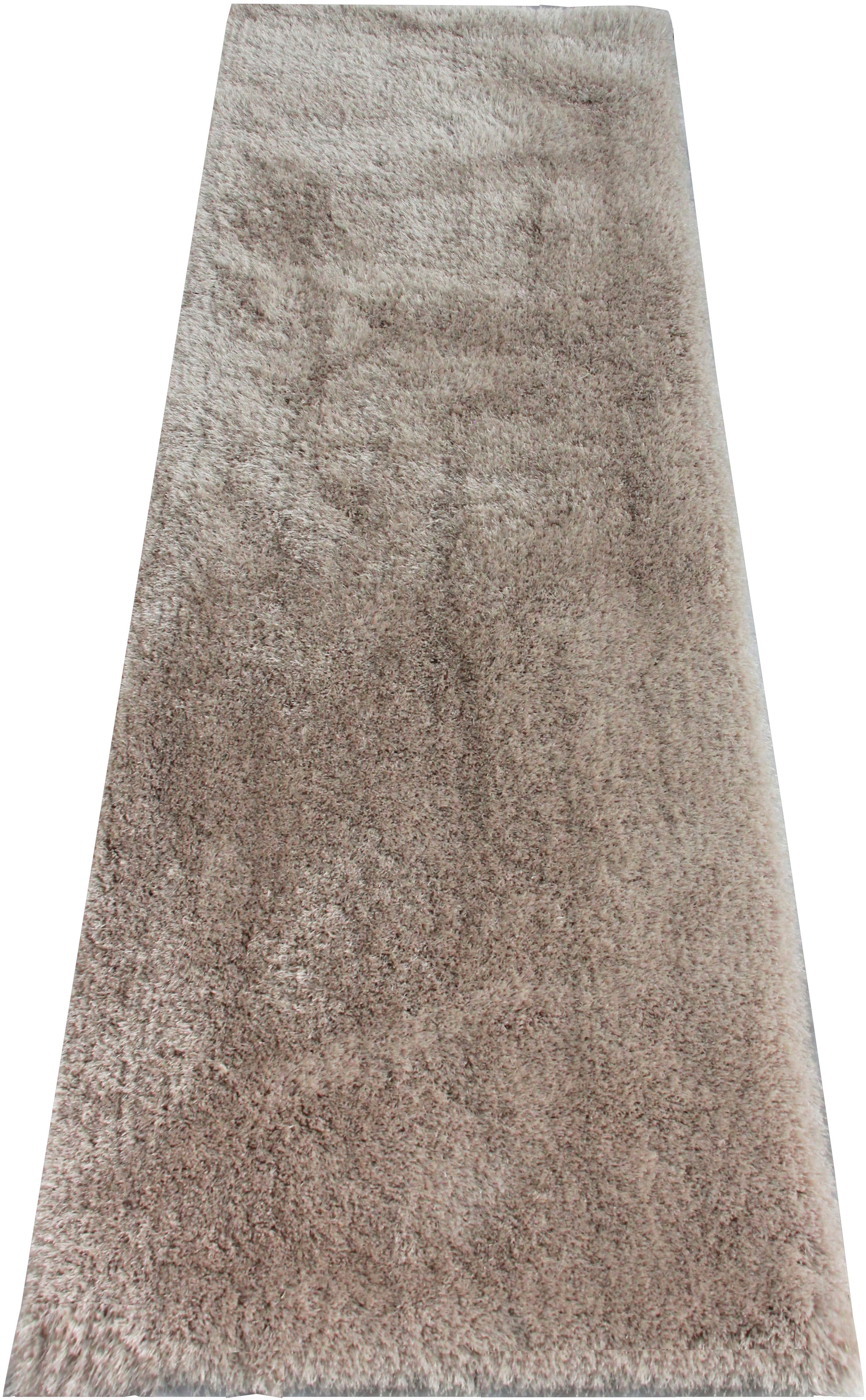 Leonique Hochflor-Läufer »Lagos«, rechteckig, 45 mm Höhe, Läufer, Teppichläufer, Brücke, gewebt, Microfaser, einfarbig