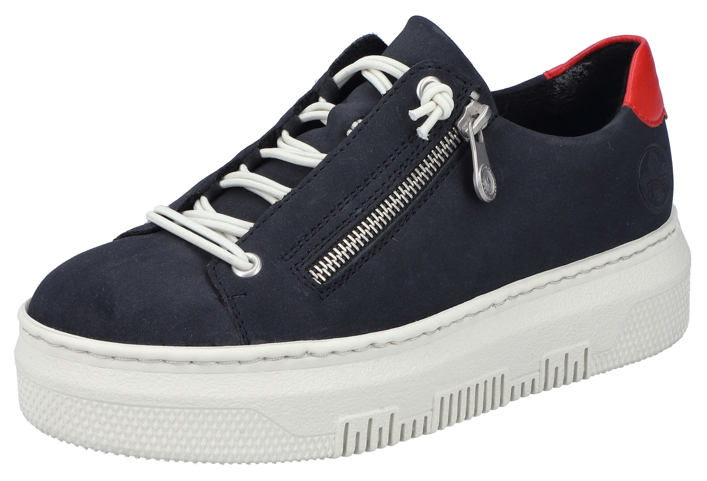 Rieker Plateausneaker, Sneaker, Slip-On Sneaker, Slipper mit weicher Leder-Innensohle