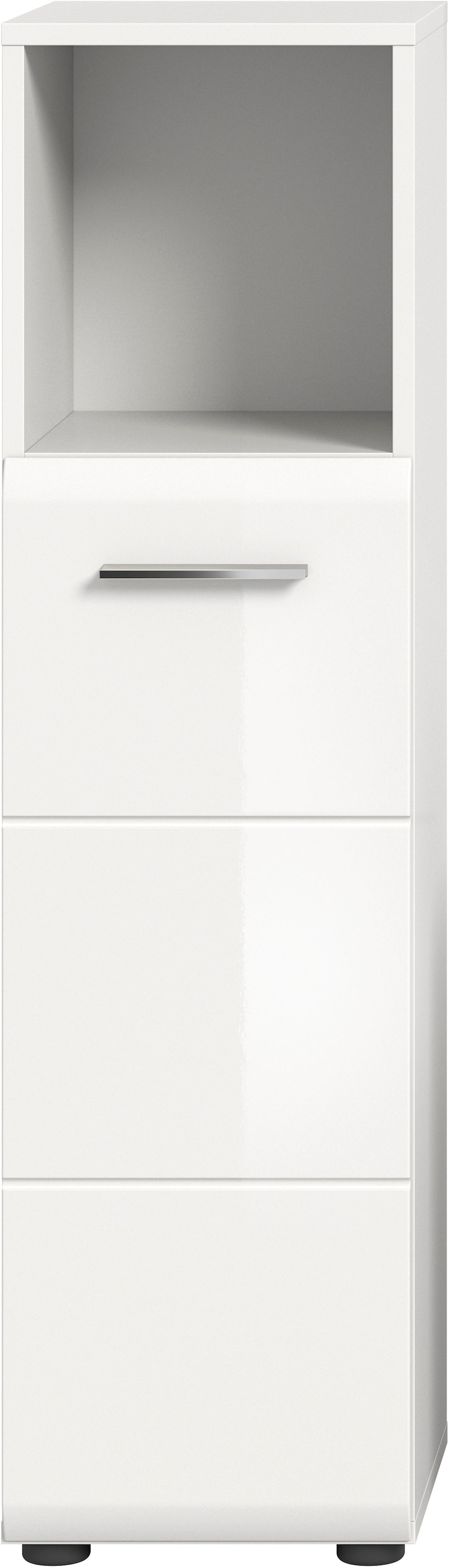 INOSIGN Midischrank »FLORENZ, TOPSELLER!, Höhe 110 cm, 1 Tür, 2 Fachböden, 1 offenes Fach«, Türanschlag wechselbar, hochwertige MDF Front, Badschrank, Bad