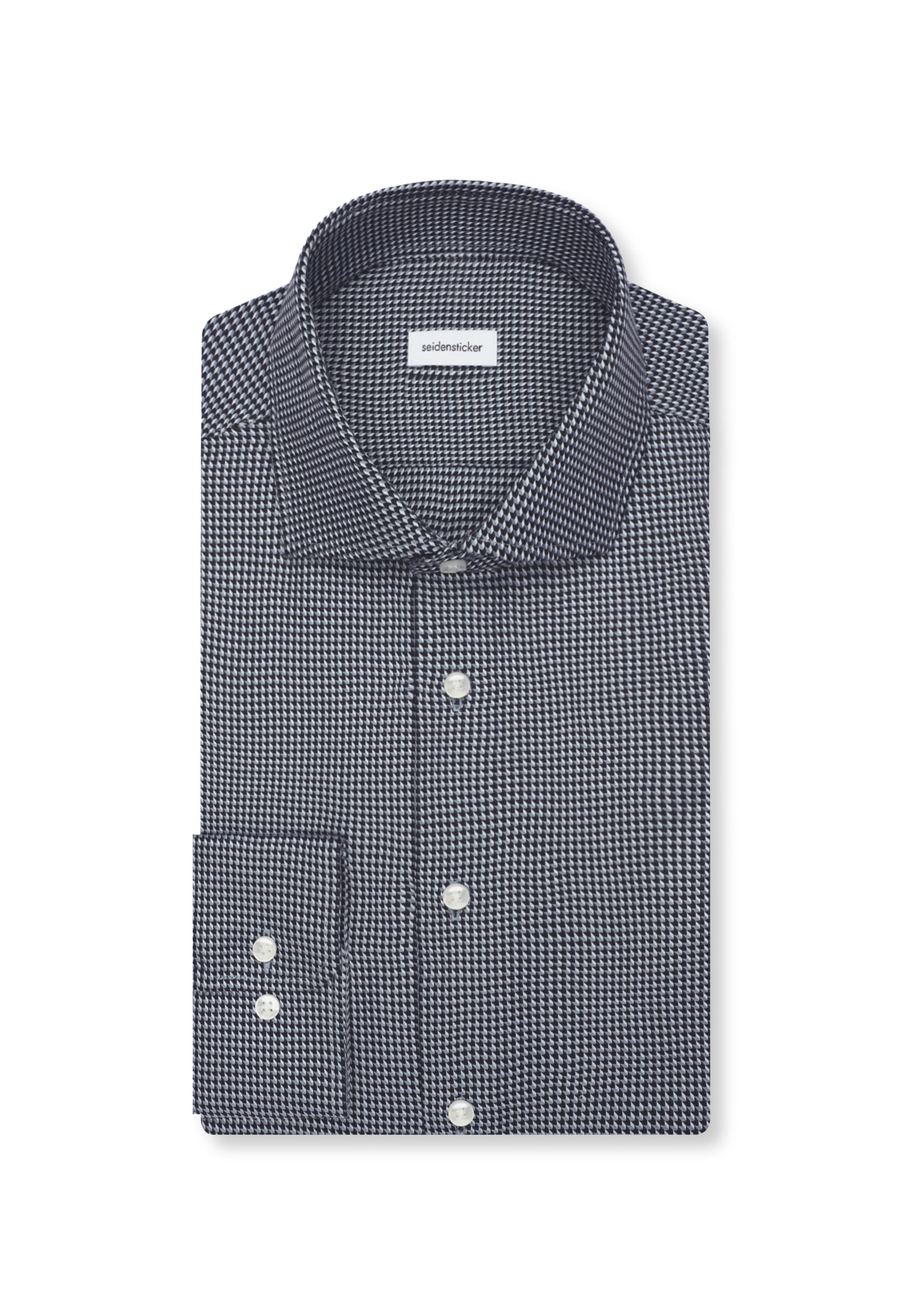 seidensticker Businesshemd »Schwarze Rose« Slim 1/1 Kentkragen Pepita